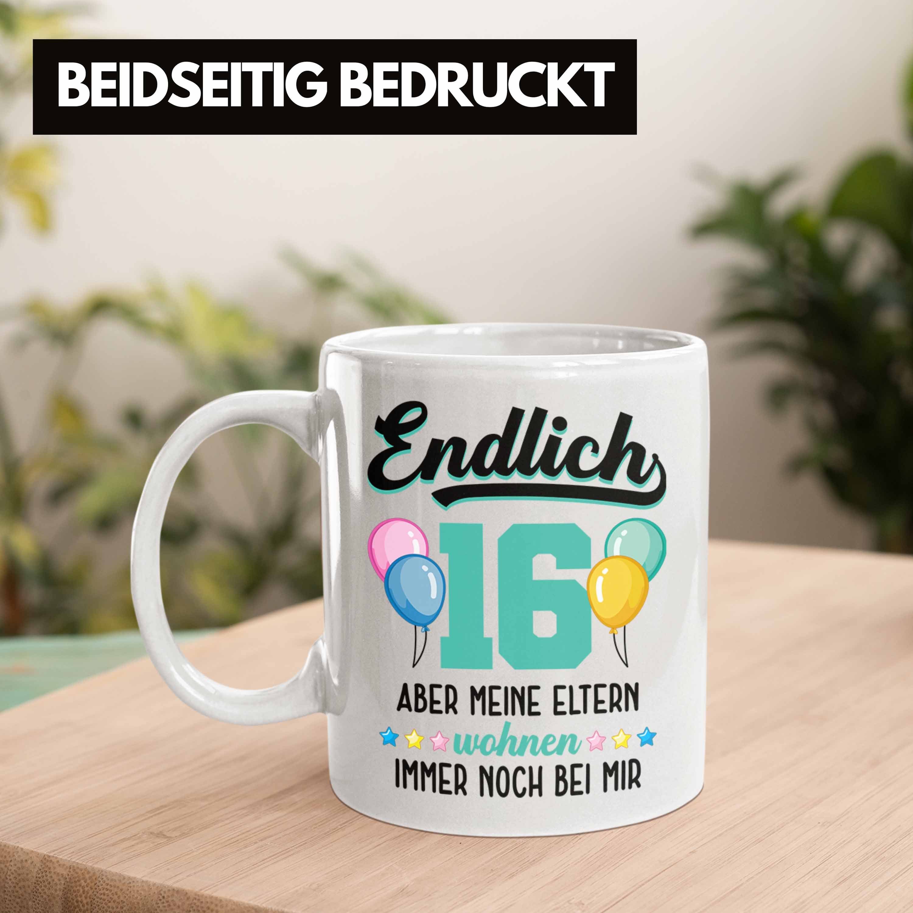 Spruch Trendation Geschenkideen Geschenke Trendation Geburtstag Geschenkidee 16er Jungen Tasse - zum 16. Mädchen Bday Lustig Geschenk 16 Weiss 16 Tasse