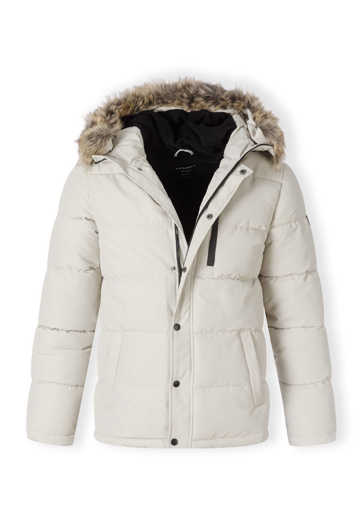 Respect Winterjacke Gefütterte Jacke mit Fellimitat (XS-XXL)