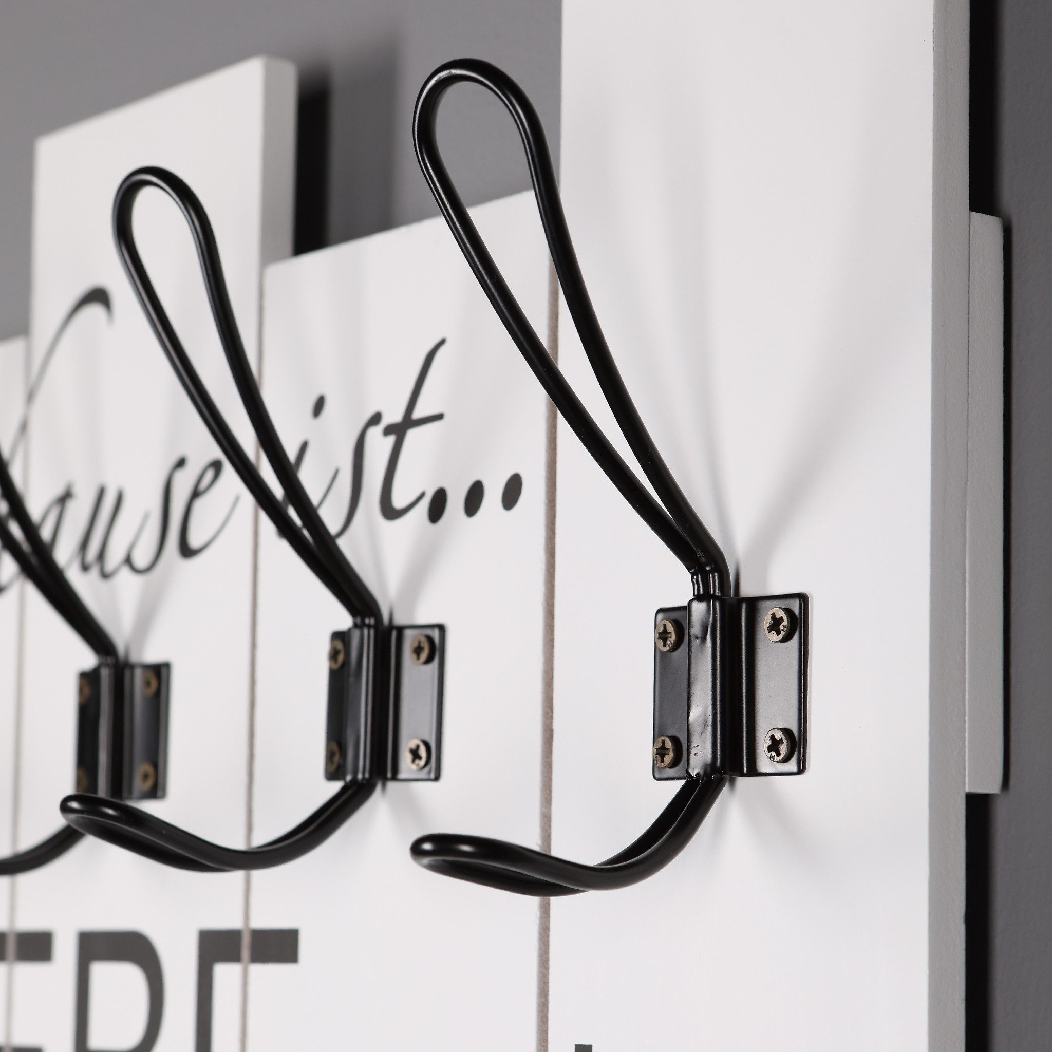 Home4Living Wandgarderobe Garderobe Flurgarderobe Kleiderhaken modern weiß günstig online kaufen