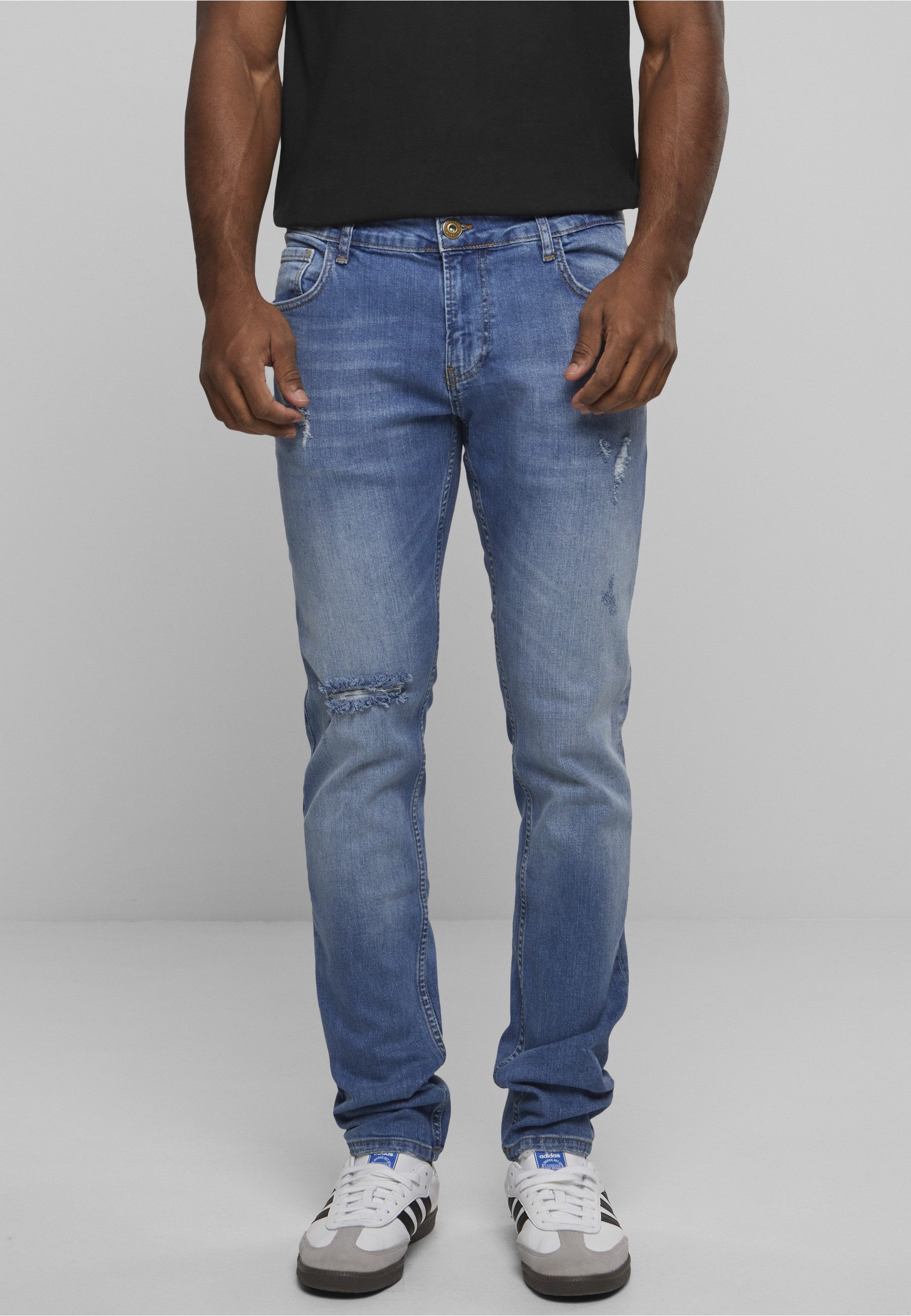 2Y Premium Bequeme Jeans 2Y Premium Herren 2Y Destroyed Slim Fit Jeans