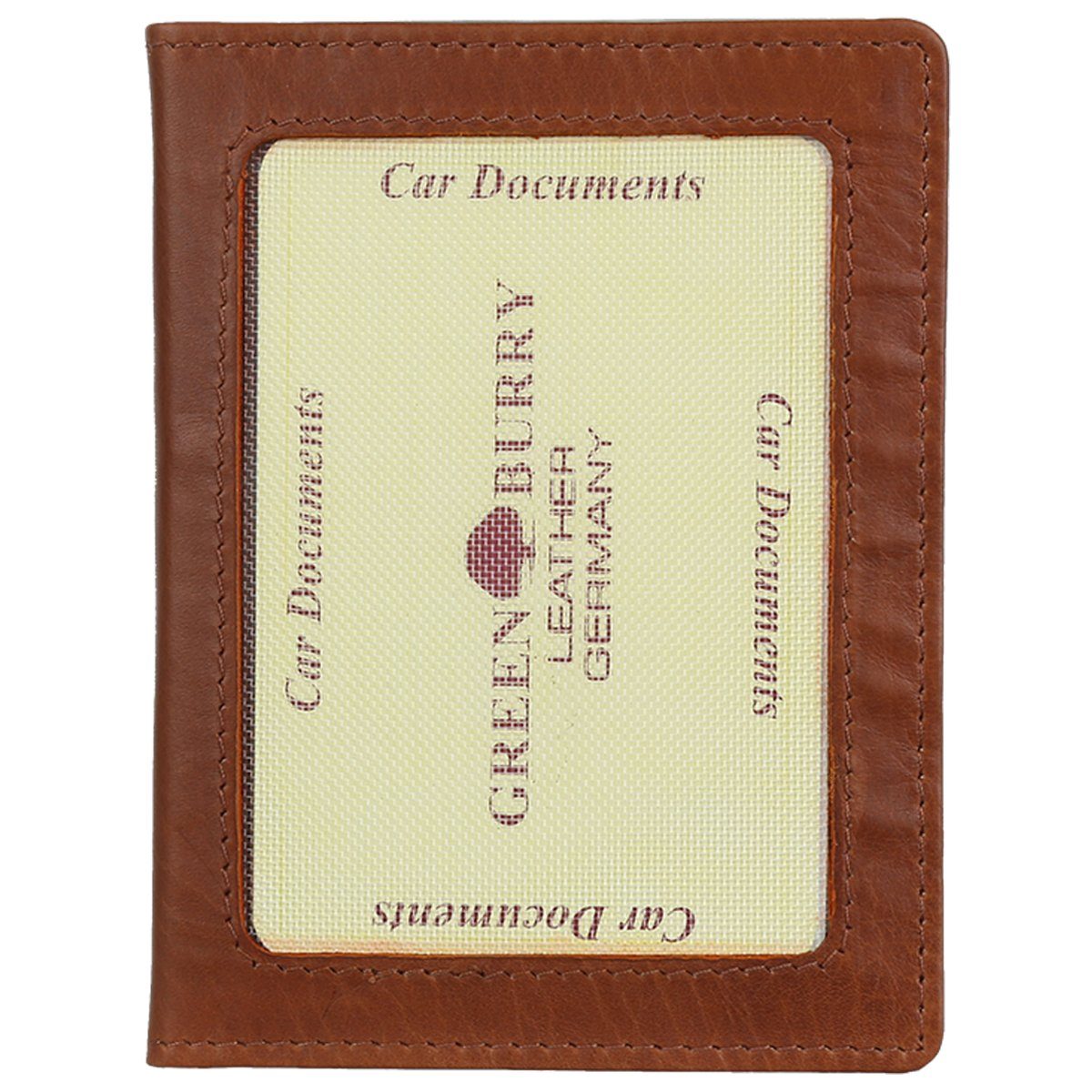 Lila Leder Kreditkartenetui Mit RFID Schutz - 10 Fächer Für Ausweise & Visitenkarten