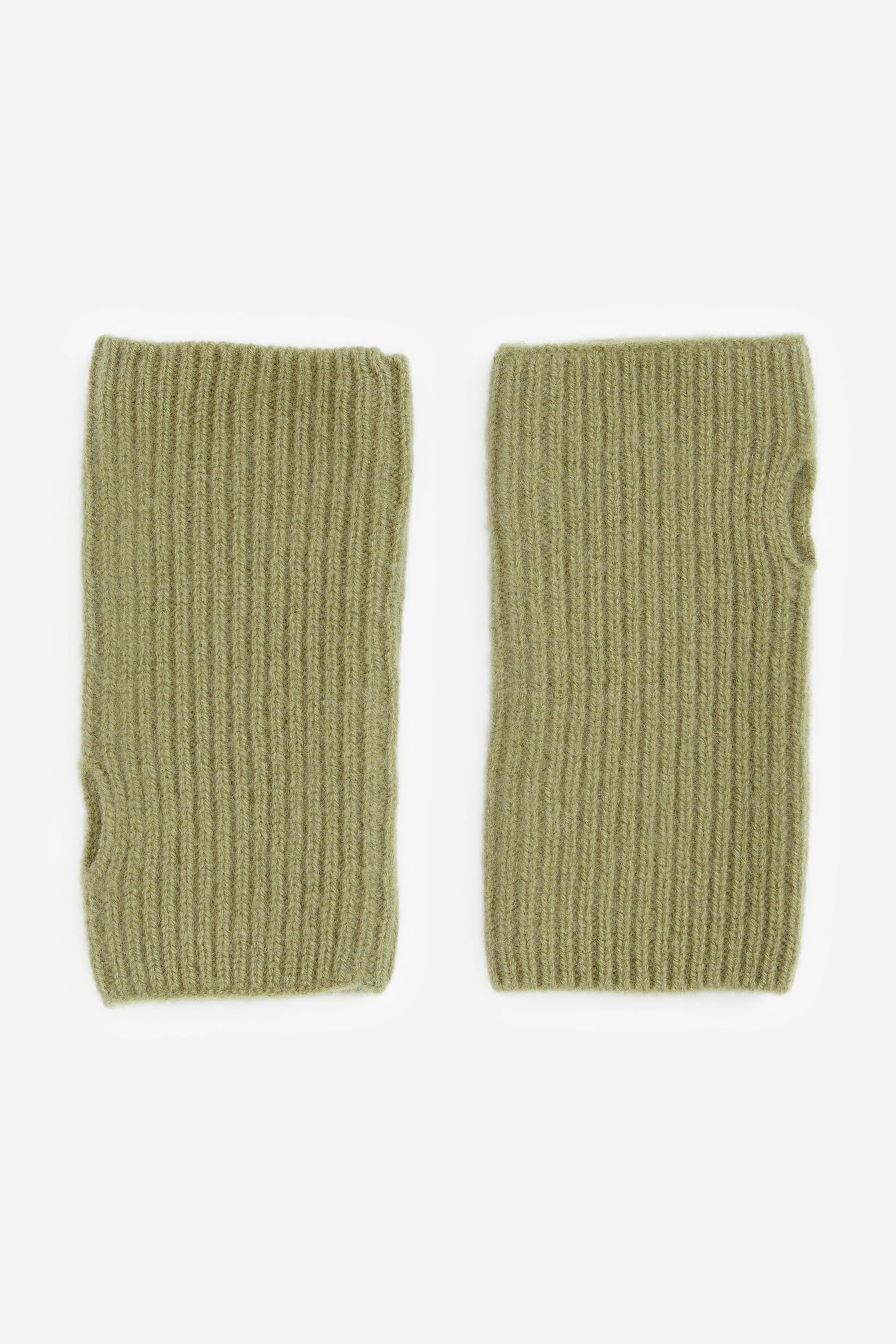 Next Strickhandschuhe Collection Luxe 30% Kaschmir Handwärmer Handschuhe Green | Strickhandschuhe