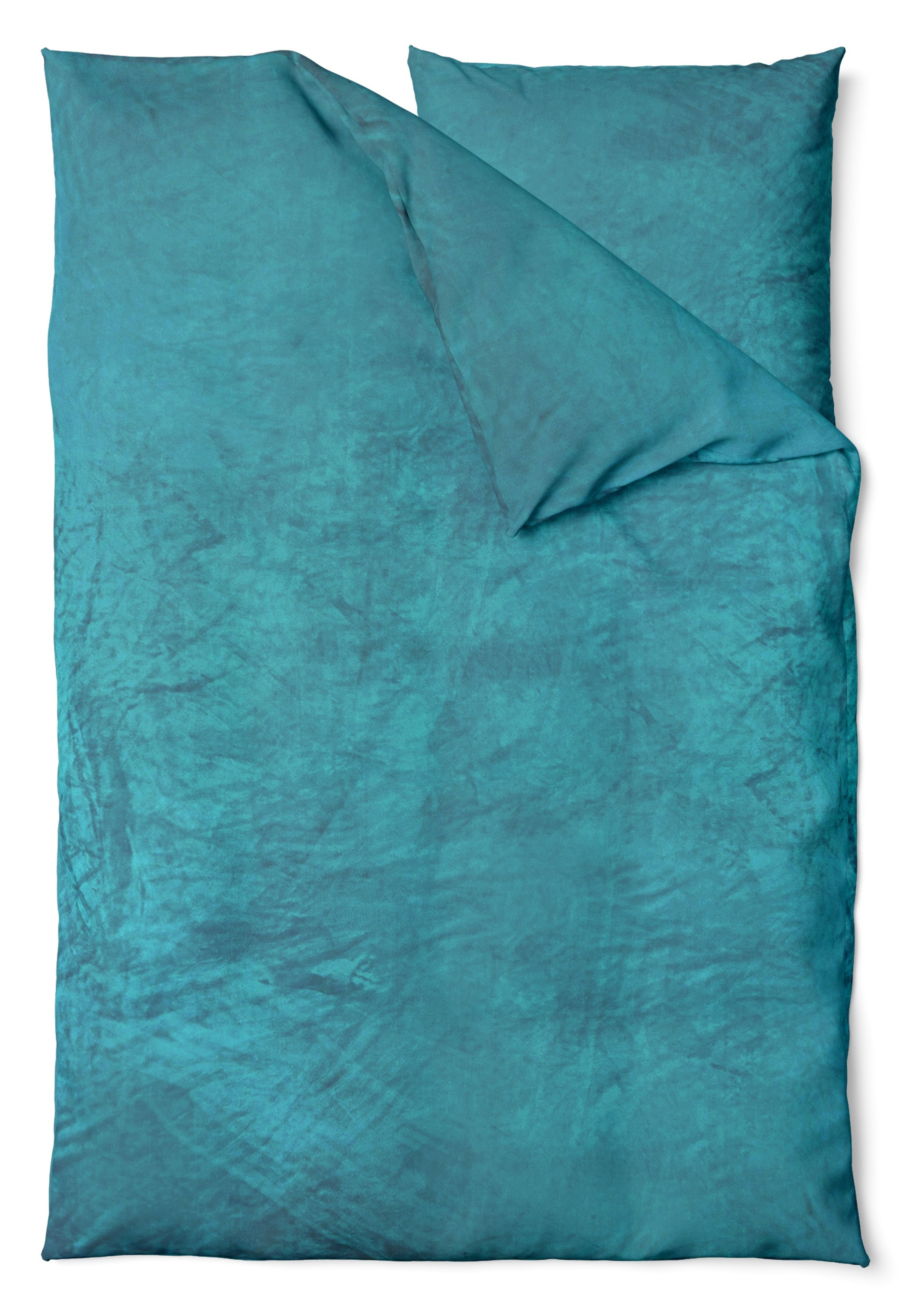 One Home Bettwäsche Winter Cashmere Touch Unifarben, Fleece, 2 teilig, flauschig warmes Teddy Plüsch, Wende Übergröße