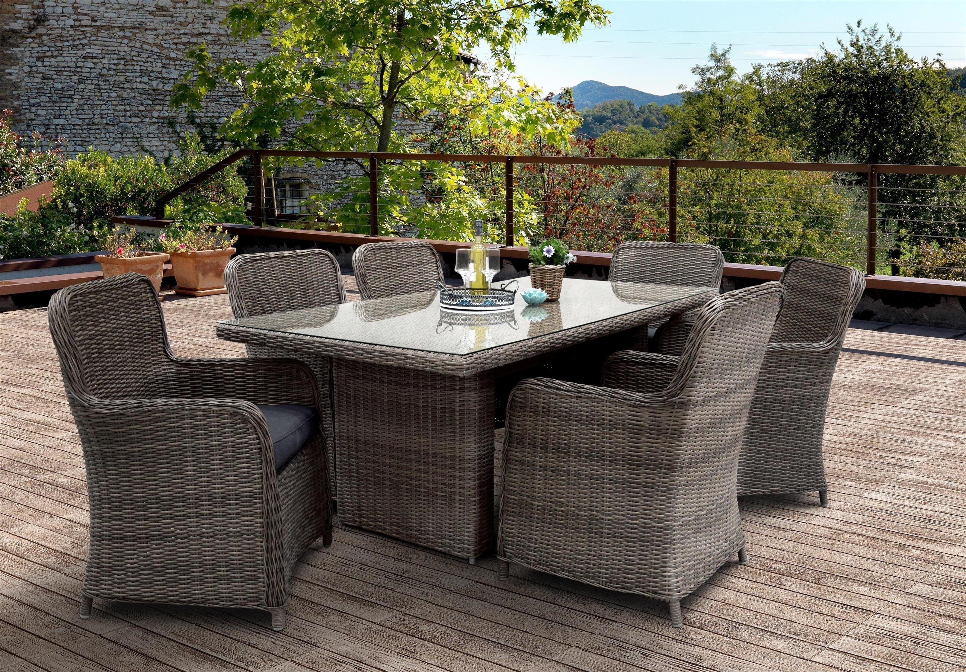 bellavista Home&Garden® GartenEssgruppe »Rattan Dininglounge Ria