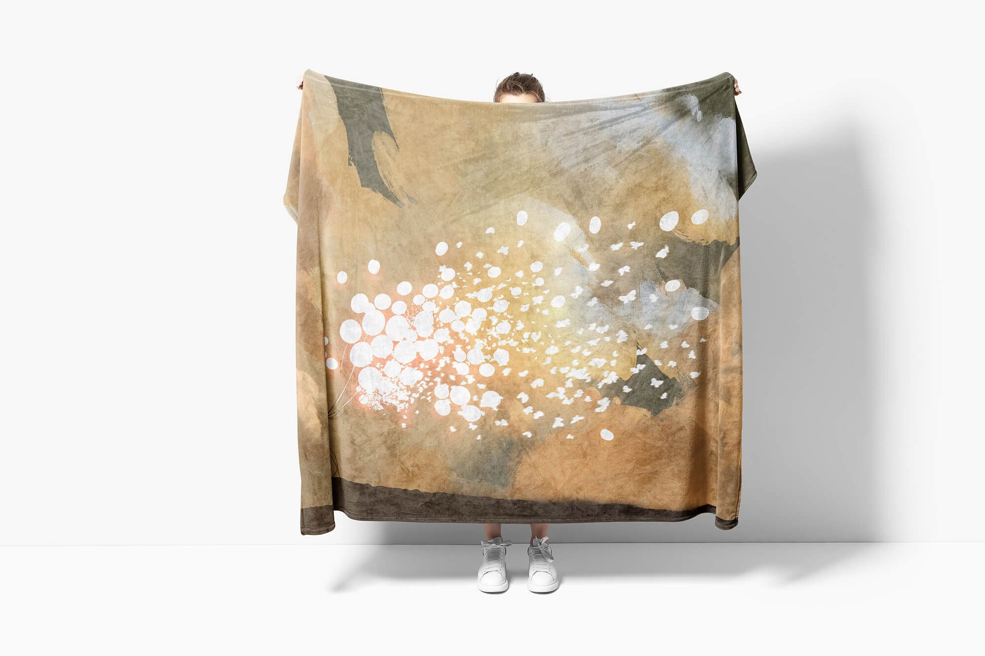 (1-St), Handtuch Fotomotiv Saunatuch mit Luftb, Baumwolle-Polyester-Mix Fantasievoll Handtuch Strandhandtuch Handtücher Sinus Kuscheldecke Art