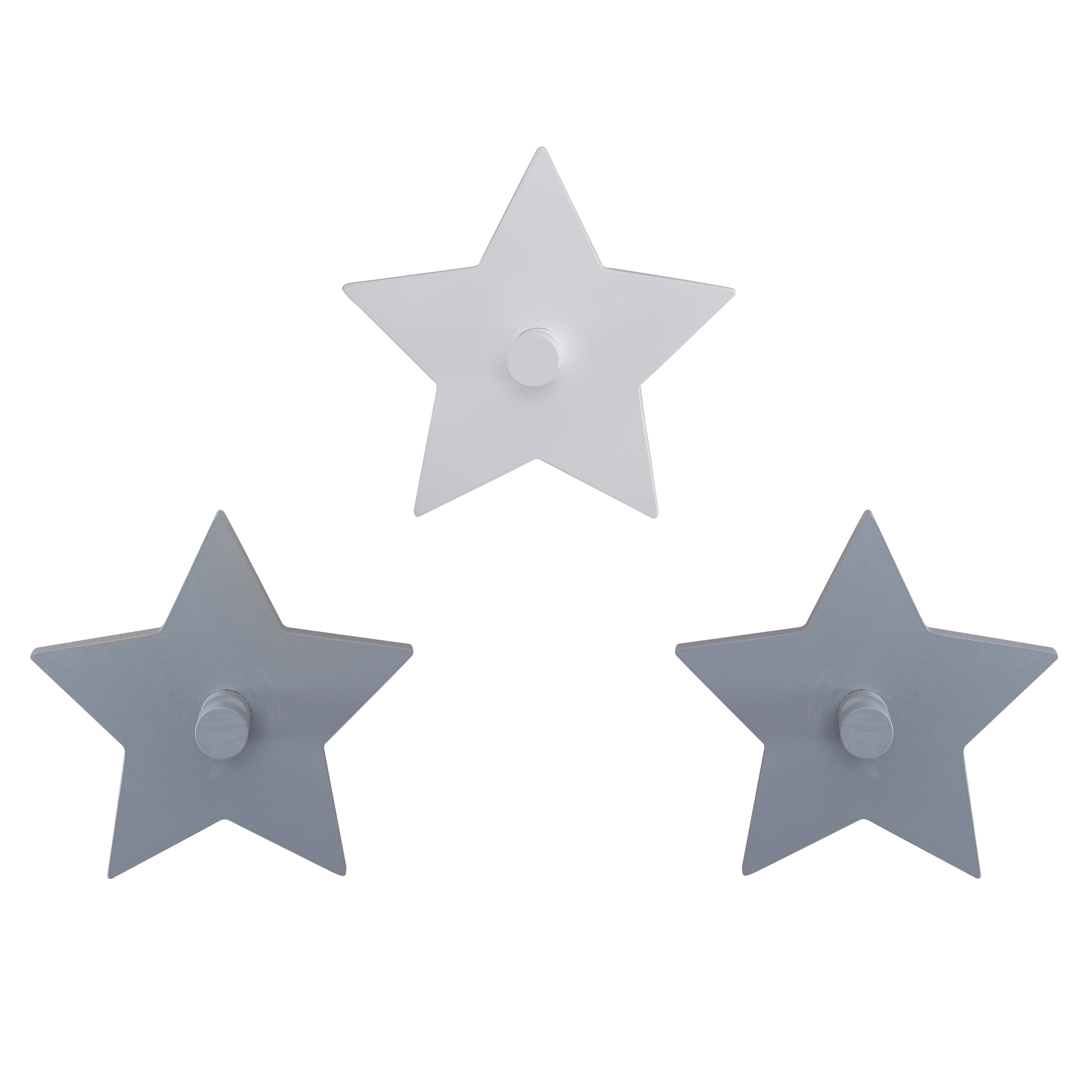 roba® Wandhaken Little Stars, Wandhacken 3er Set in Sternform günstig online kaufen