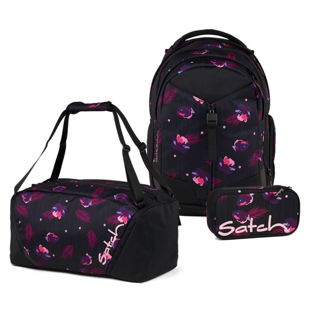 Satch Schulrucksack Match (3tlg., inkl. Schlamperbox und Sporttasche)