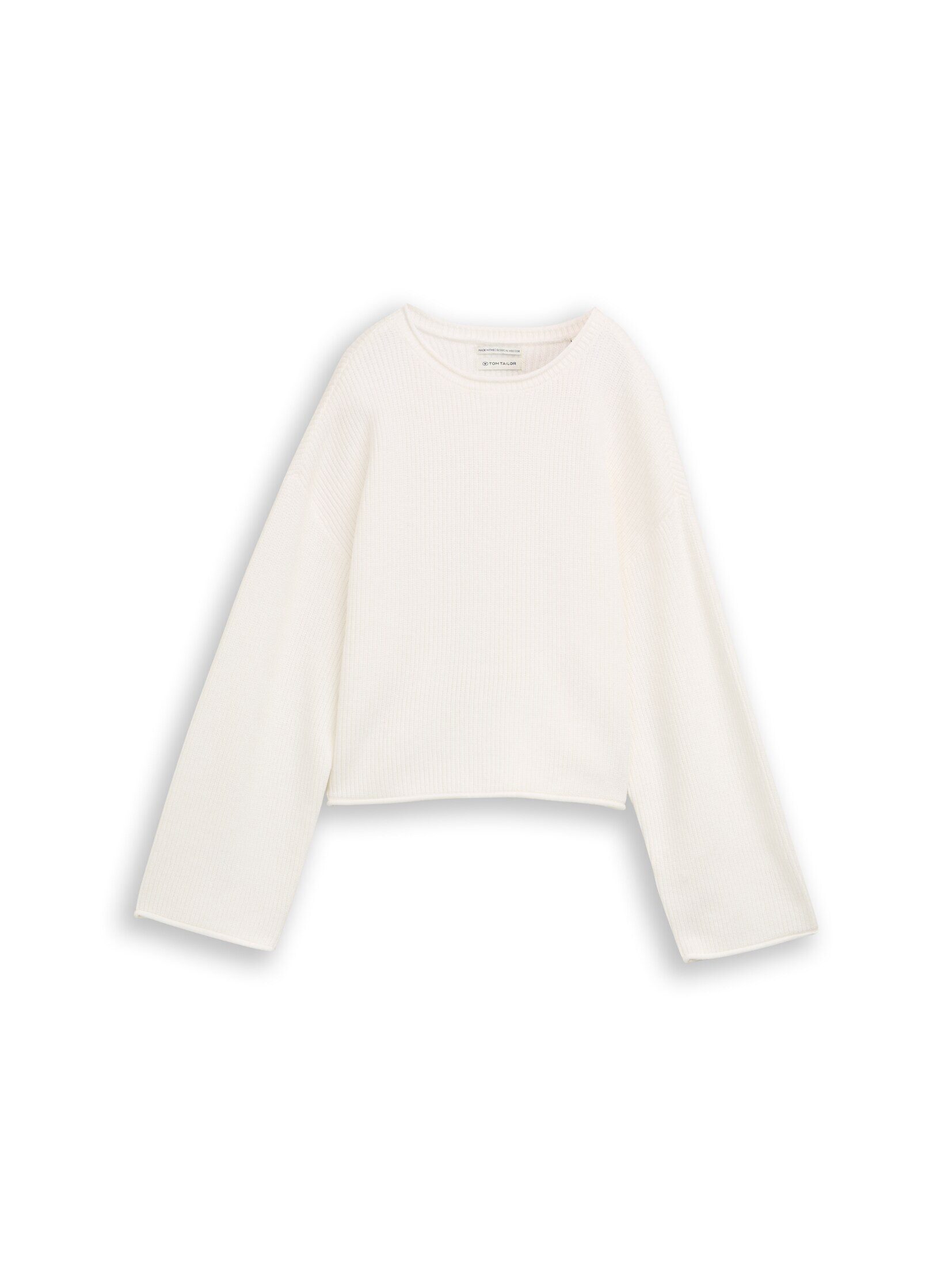 TOM TAILOR Strickpullover Pullover & Strickjacken Cropped Strickpullover mit Rundhalsausschnitt