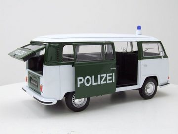 Welly Modellauto VW T2 Bus 1972 Polizei Modellauto 1:24 Welly, Maßstab 1:24