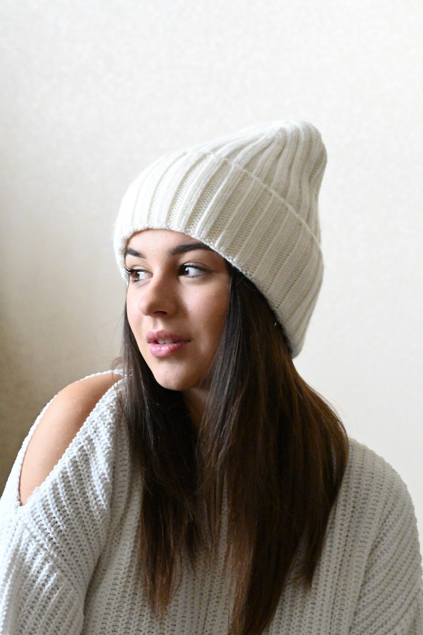 Runde Perlé Beanie warme Wintermütze 100% günstig online kaufen