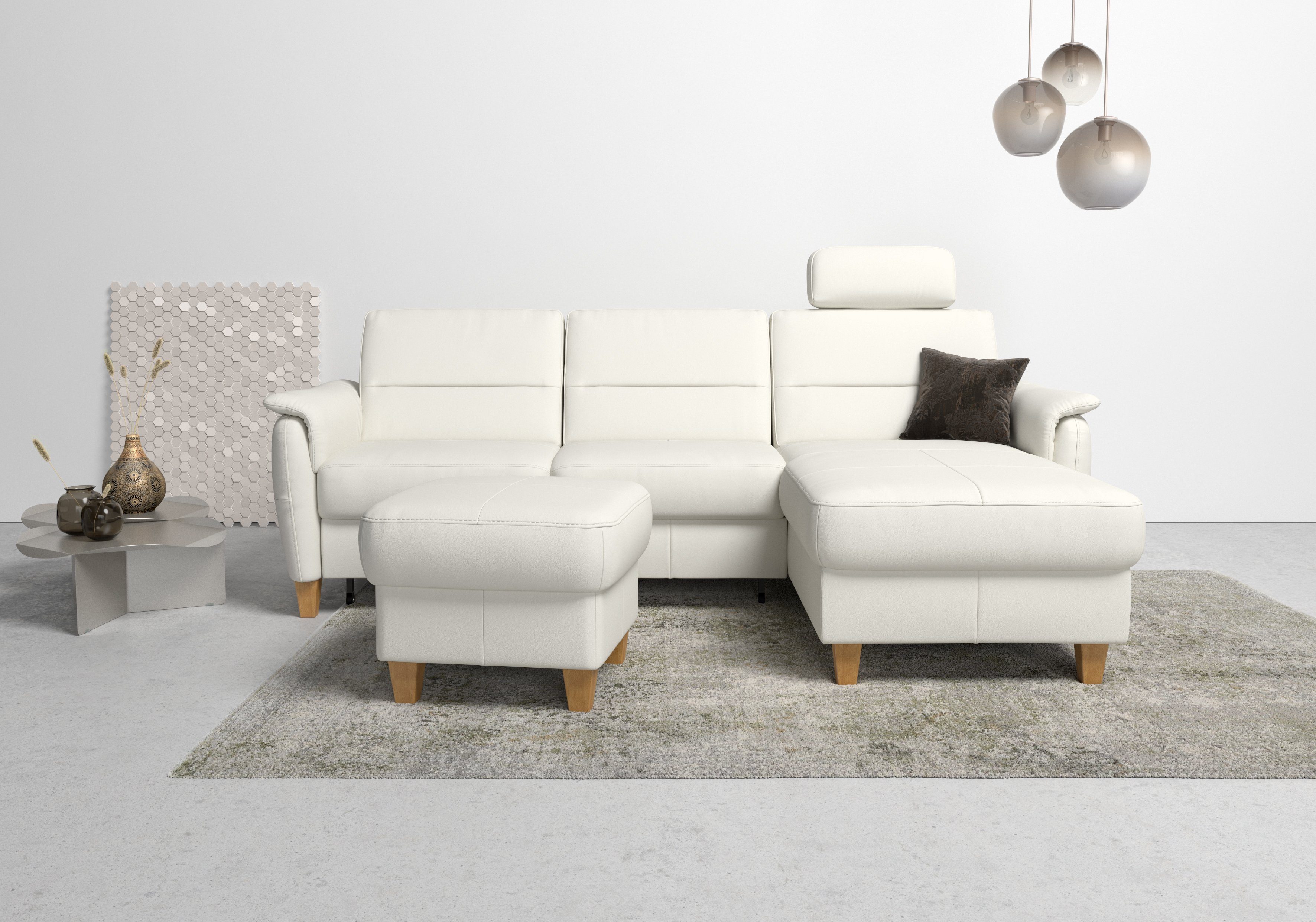 Home affaire Ecksofa Palmera L-Form, B: 244 cm - OTTO. Verlässliche Qualität., optional Schlaffunktion & Bettkasten, Federkern