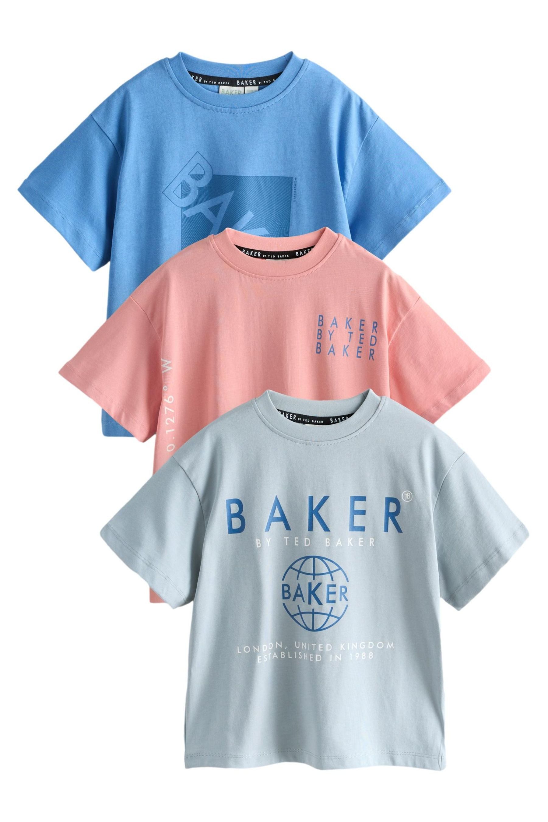 T-Shirt Baker by Ted Baker T-Shirt mit Grafik, 3er-Pack