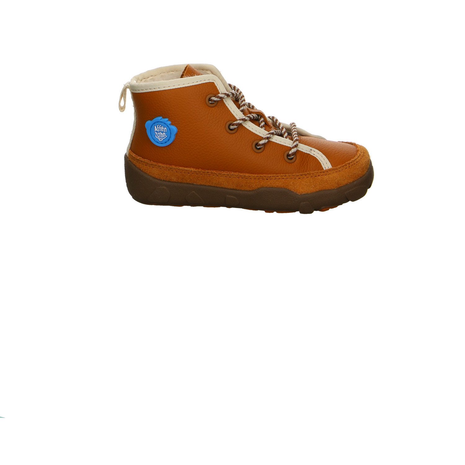 Affenzahn Fond Of Leder Schnürstiefel Winter Jungen braun Winterstiefelette