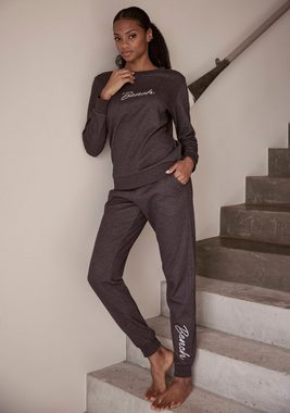 Bench. Loungewear Relaxhose -Loungehose, Sweathose mit glänzender Logostickerei, Loungewear, Loungeanzug