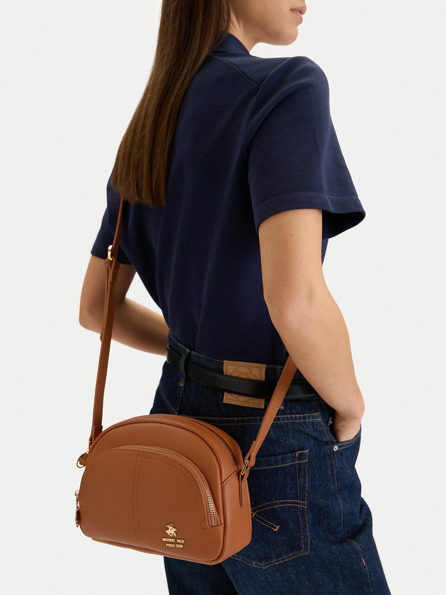 BEVERLY HILLS POLO CLUB Handtasche Beverly Hills Polo Club Damenhandtasche Braun BEVERLY HILLS POLO CLUB-