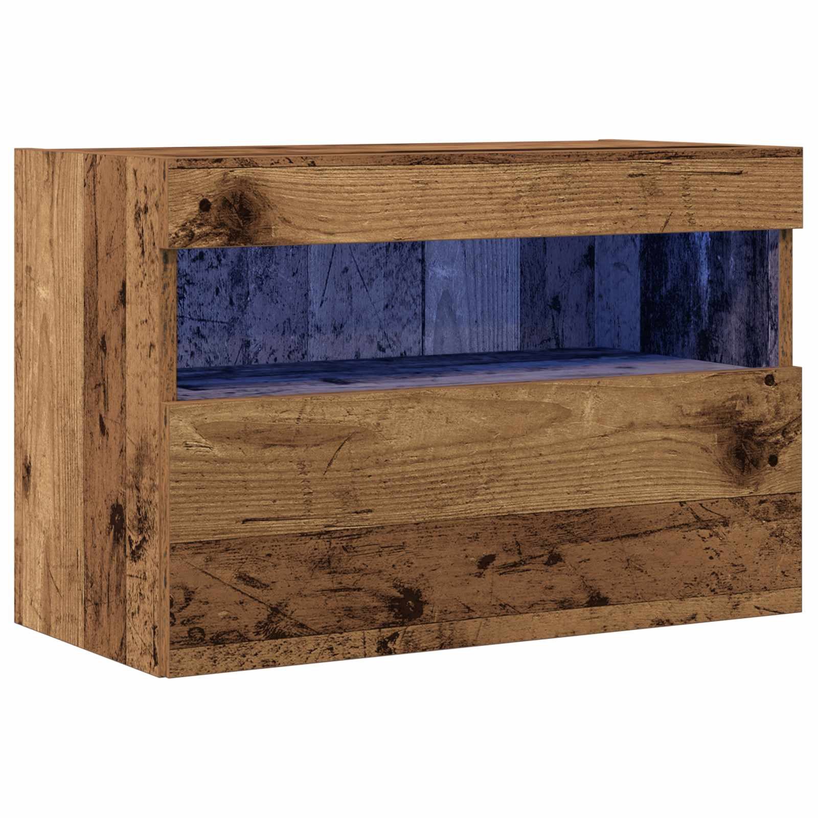 vidaXL TV-Wand TV-Wandschrank 60 x 30 x 40 cm Altholz Holzwerkstoff, (1-St)