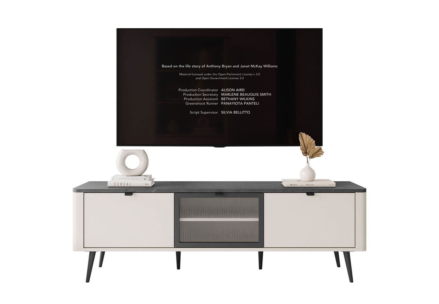 Lookway TV-Schrank AUTUMN 2D1W auf hohen Beinen