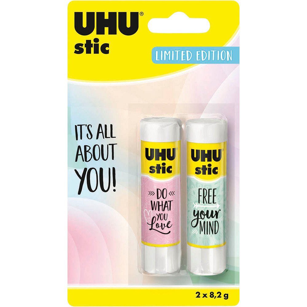 UHU 2 UHU stic It's all about you! Klebestifte 2x 8,2 g Tintenpatrone