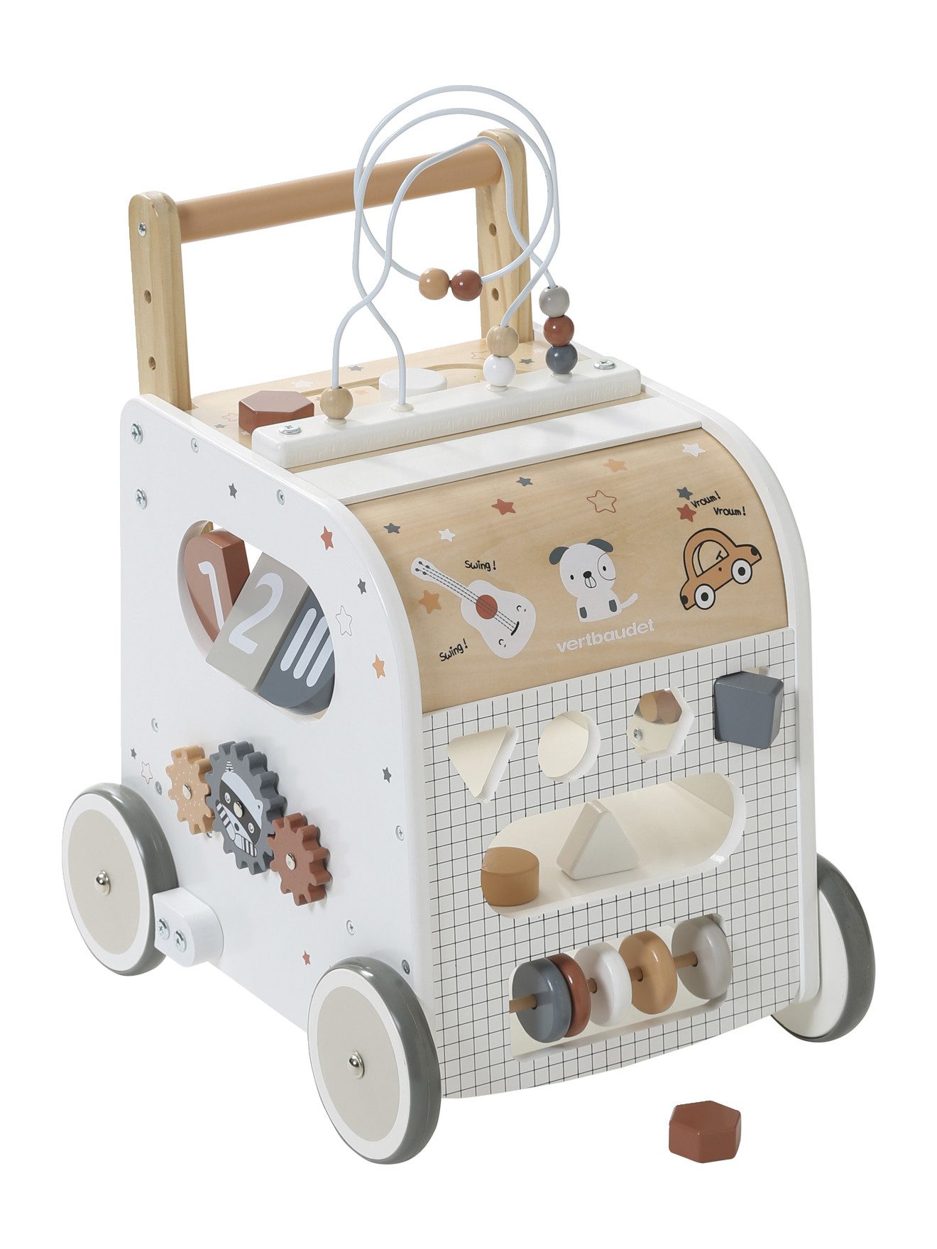 Kinderfahrzeug Lauflernhilfe Activity-Lauflernwagen, Holz
