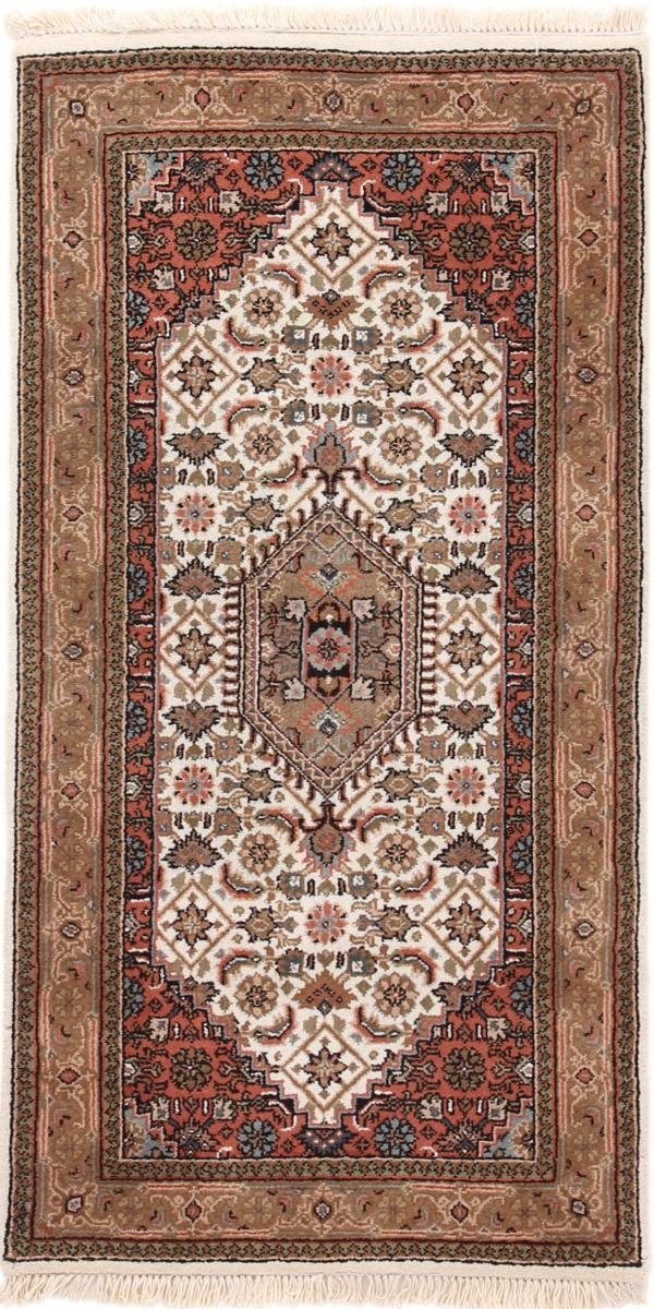 Orientteppich Indo Keshan 71x137 Handgeknüpfter Orientteppich Läufer, Nain Trading, rechteckig, Höhe: 12 mm