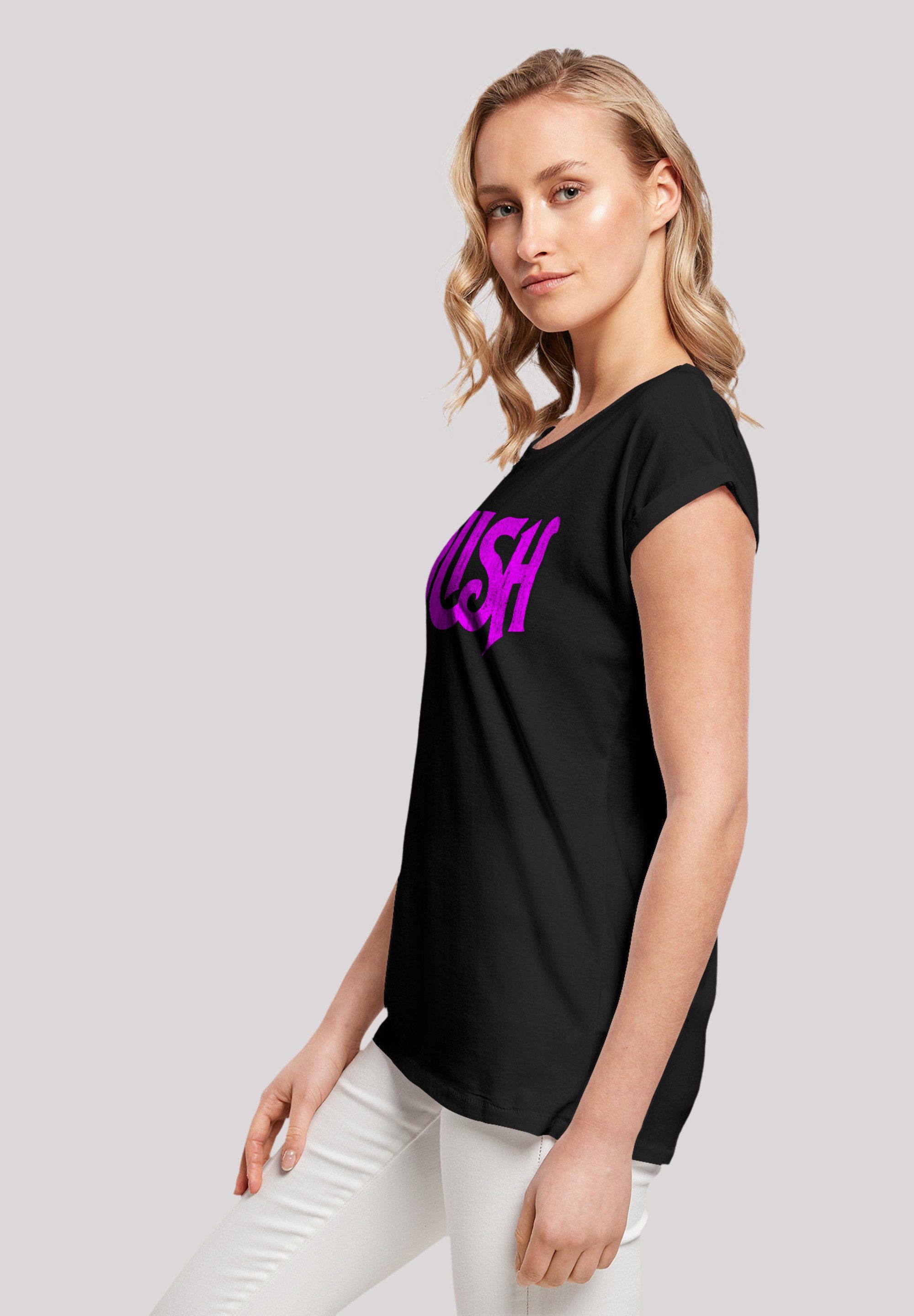 Distressed schwarz Premium Band Qualität T-Shirt Rock F4NT4STIC Rush Logo