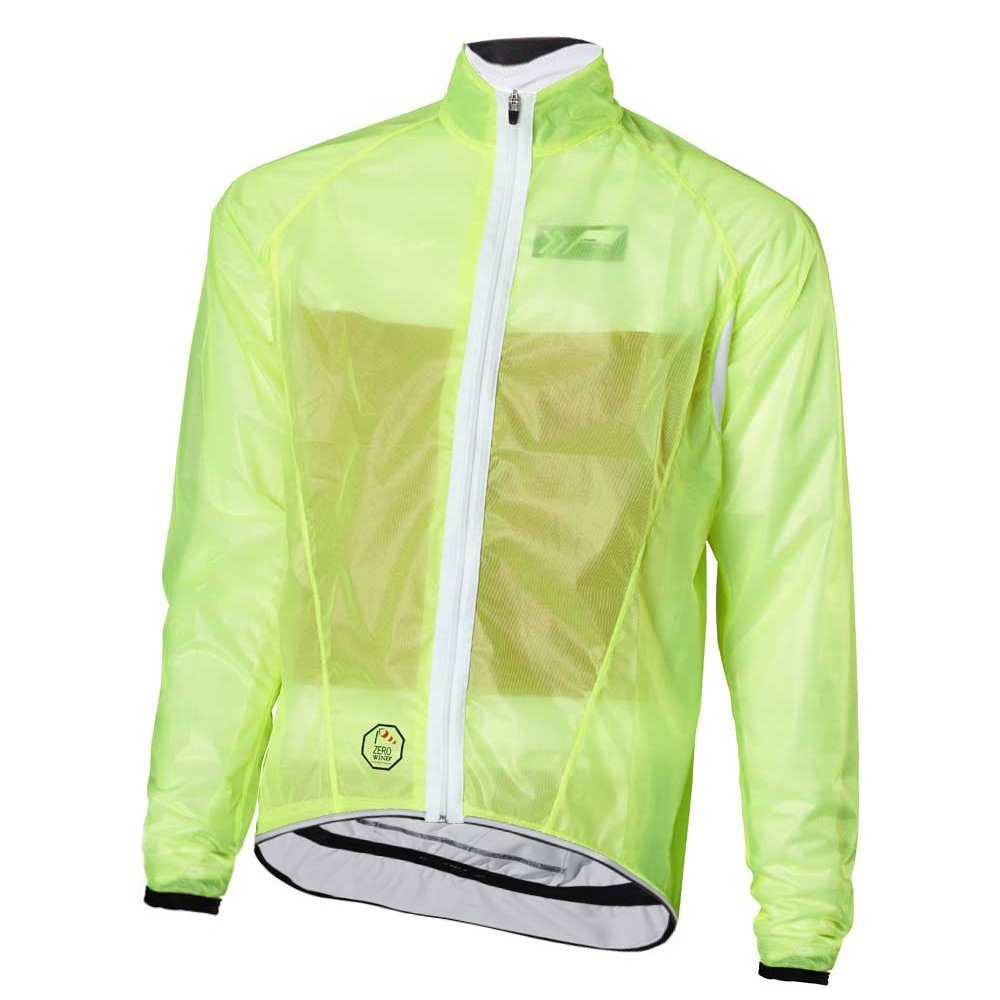 prolog cycling wear Regenjacke Regenjacke Fahrradjacke Herren „ Race fit  Zero Wind & Ware Yellow“ wasserdicht, atmungsaktiv, elastisch, schmal  geschnitten