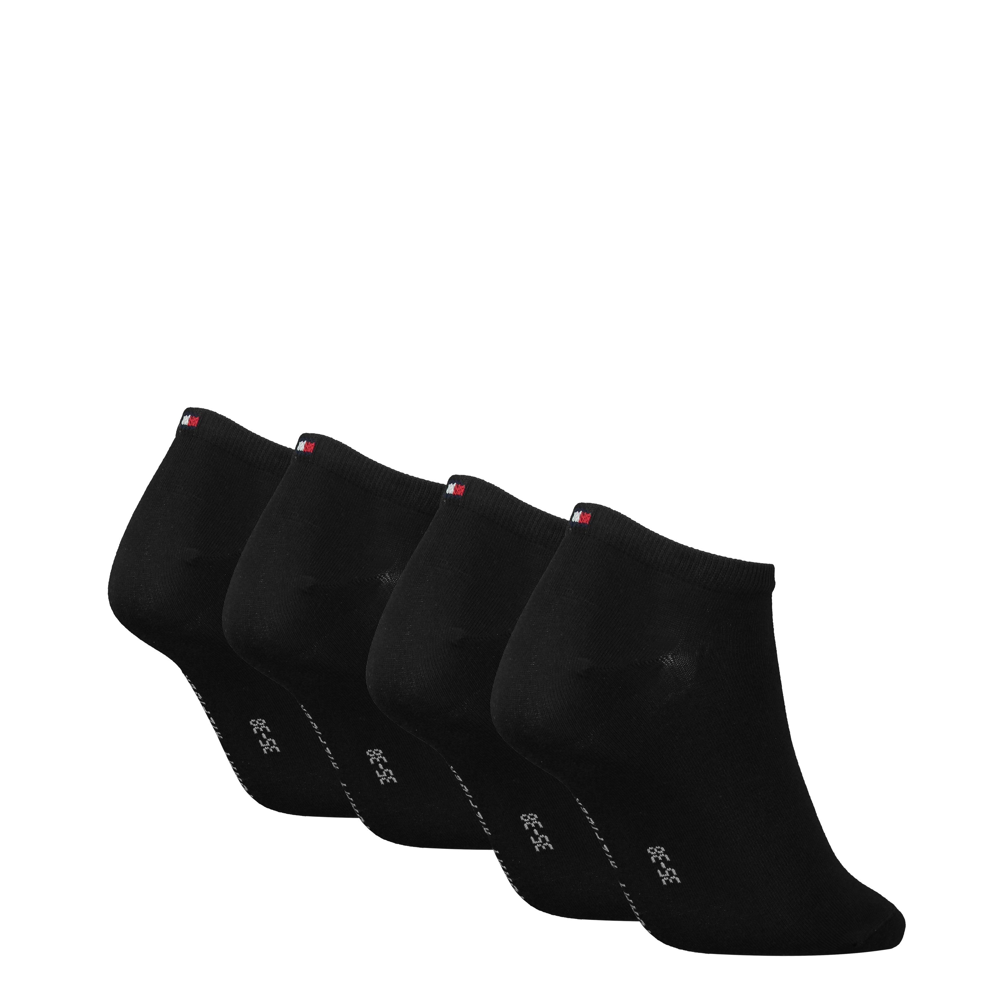 Tommy Hilfiger Sneakersocken TH WOMEN 4P SNEAKER ECOM (Packung, 4-Paar, 4 Paar) mit Logostickerei