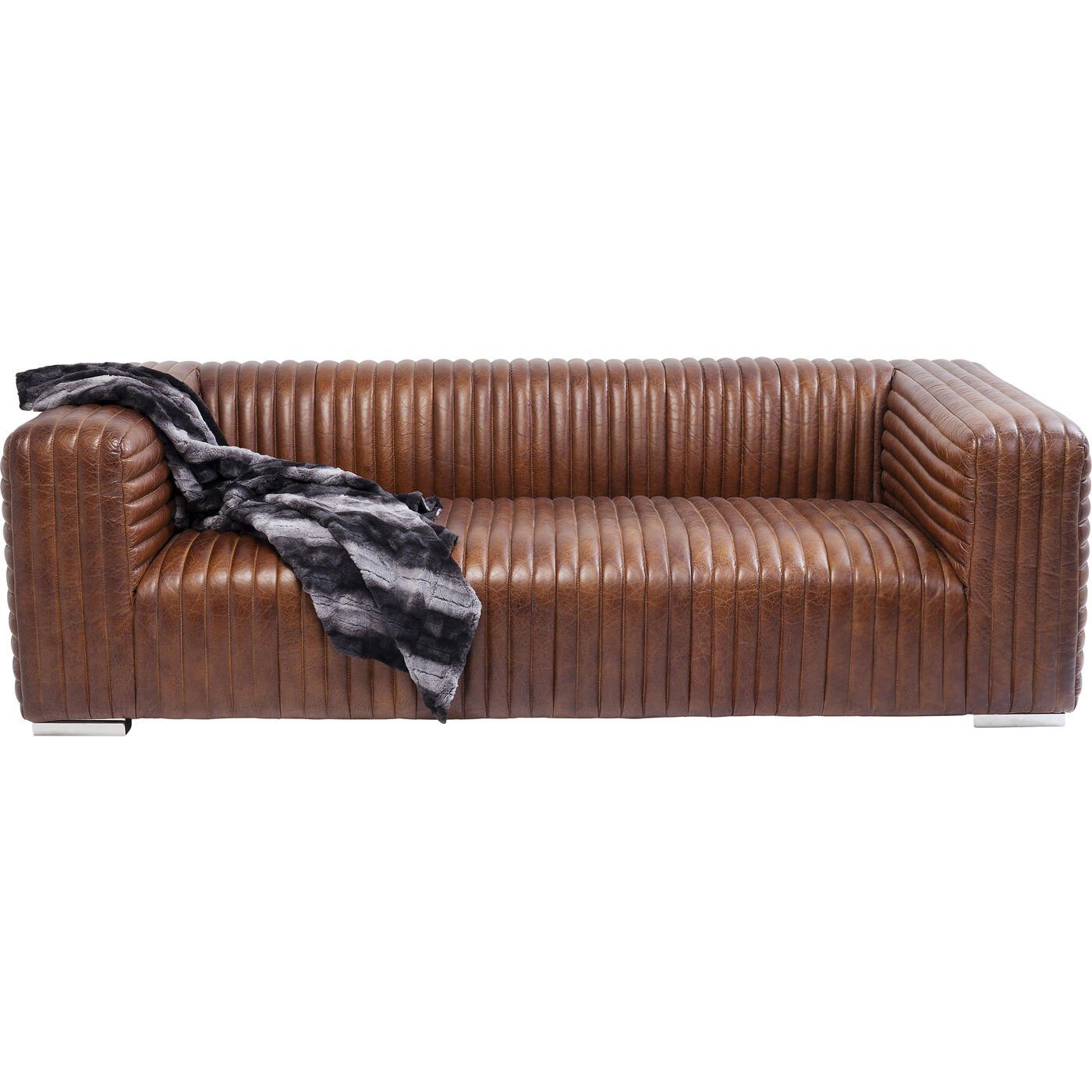 Kare Design 3-Sitzer Malibu, Leder Sofa
