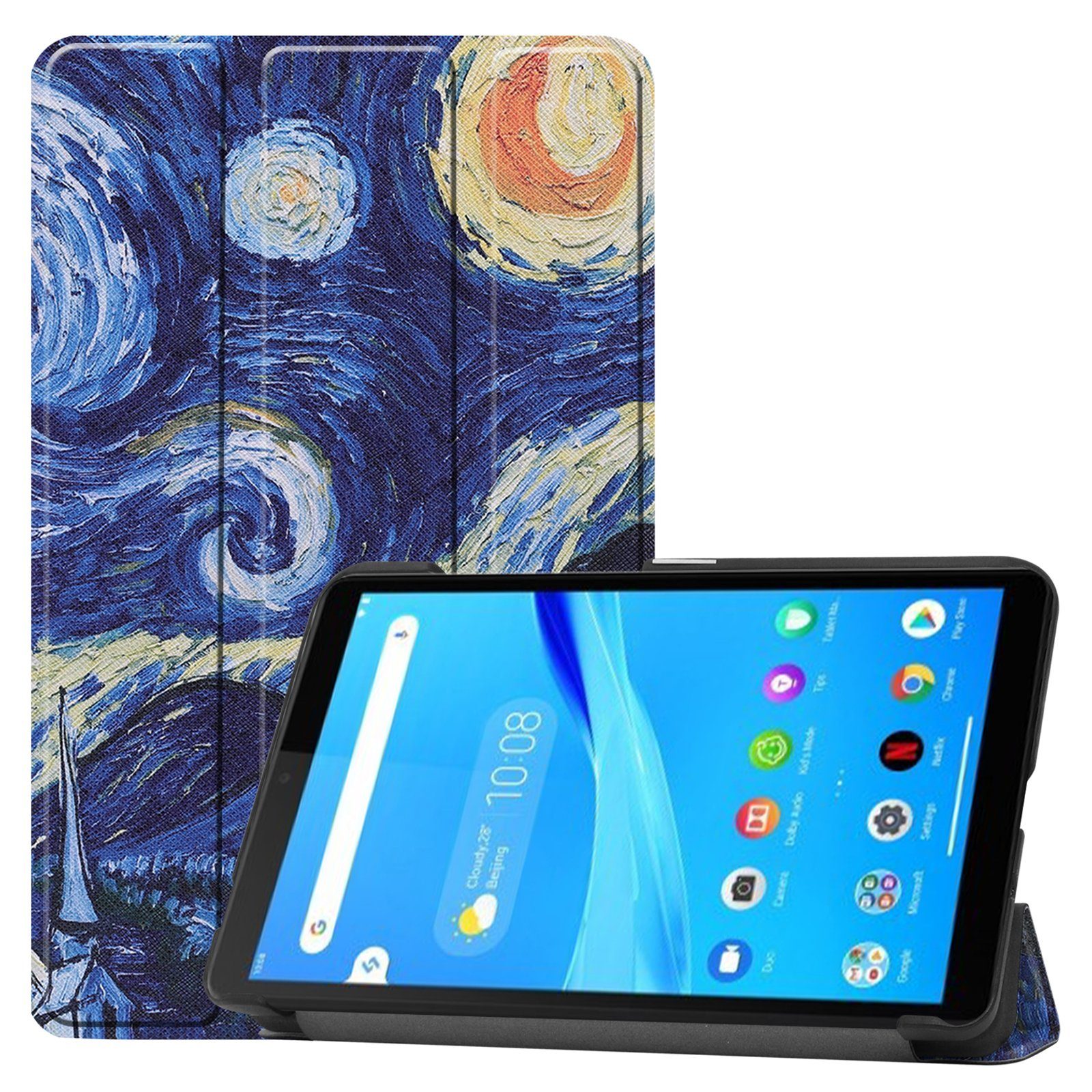 Lobwerk Tablet-Hülle Schutzhülle für Lenovo Tab M7 TB-7305F / TB-7305X /TB-7306F 7.0 Zoll, Wake & Sleep Funktion, Sturzdämpfung, Aufstellfunktion