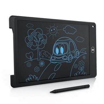 Aplic Zaubertafel, 12" LCD Schreibtafel, Maltafel, Blaue Schrift, für Kinder & Erwachsene