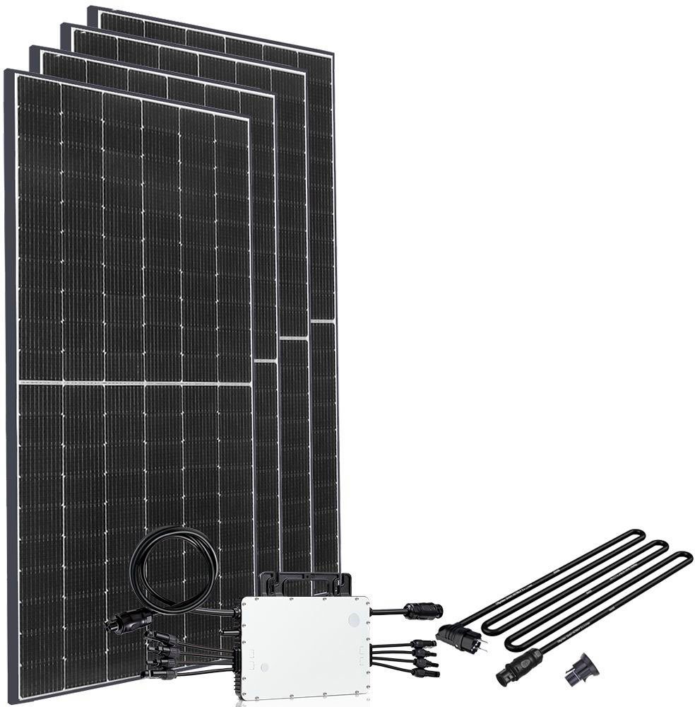 offgridtec Solaranlage Solar-Direct 1660W HM-1500, 415 W, Monokristallin, Schuko-Anschluss, 10 m Anschlusskabel, ohne Halterung