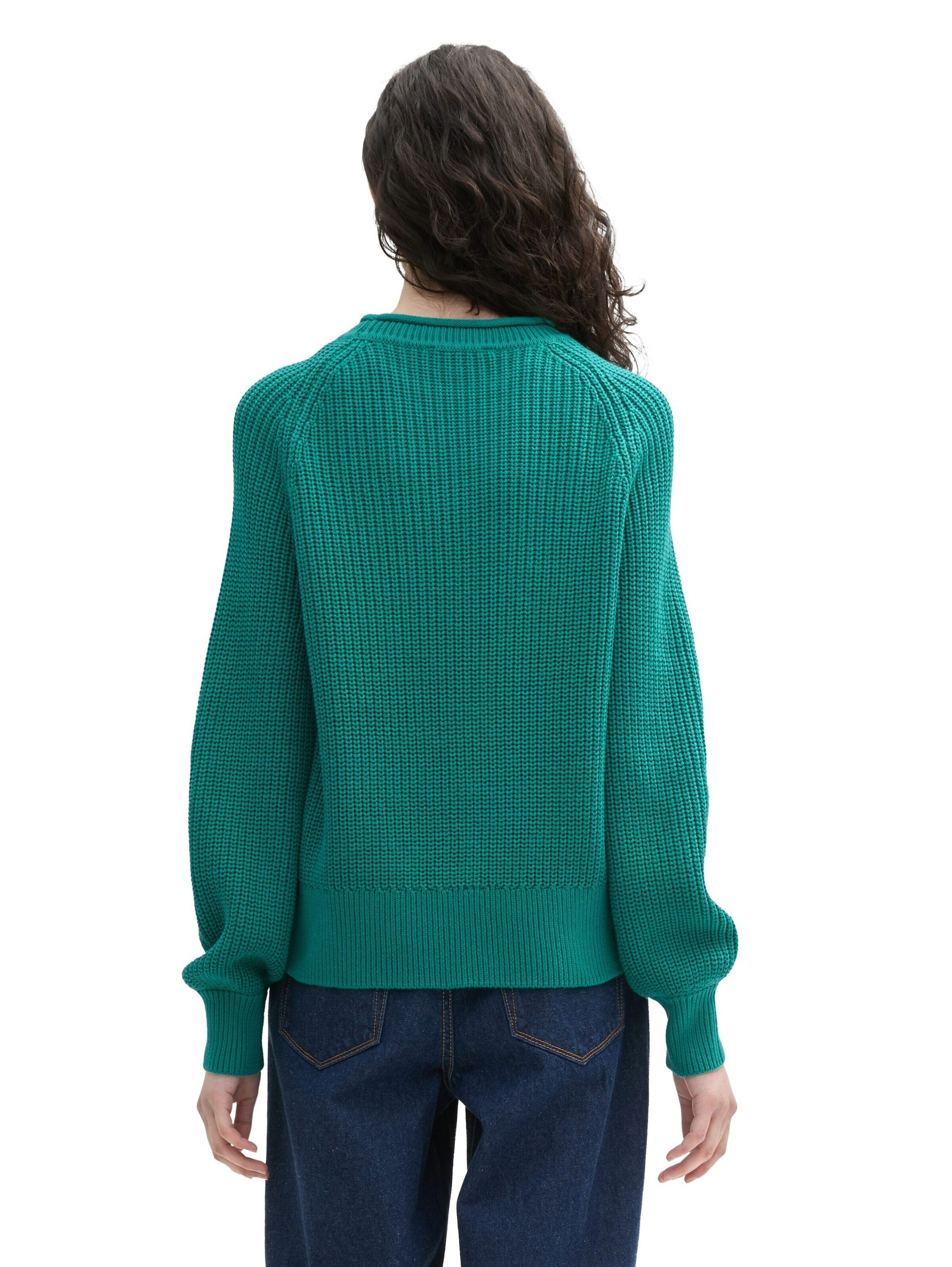 TOM TAILOR Denim Rundhalspullover (1-tlg) Plain/ohne Details