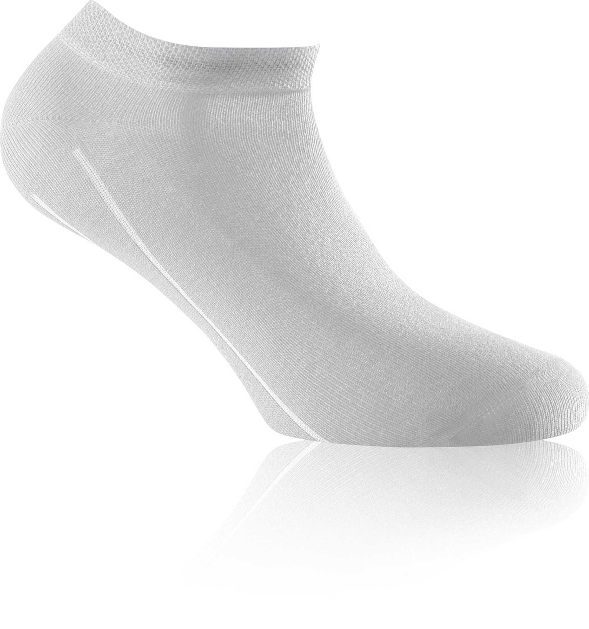 3er Socken, Unisex Weiß Socks Rohner - Bambus Pack Sneakersocken Sneaker