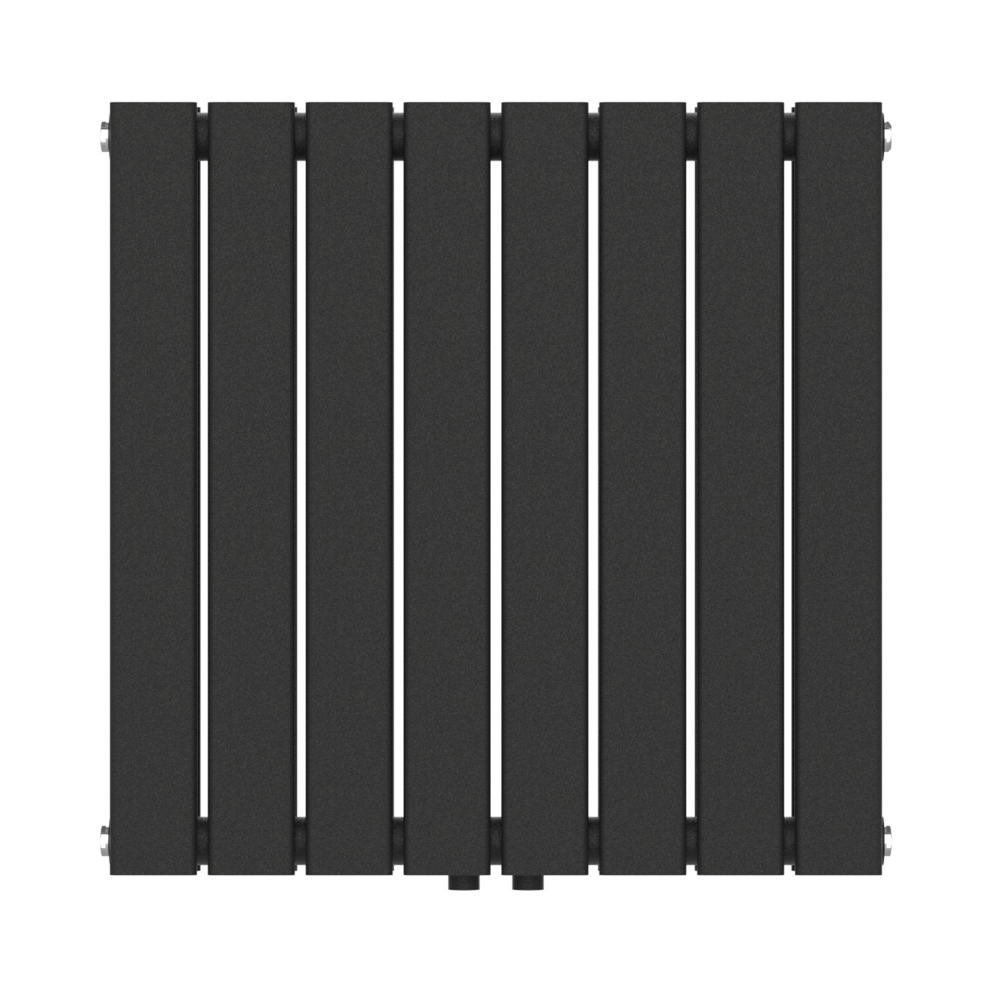 neu.haus Designheizkörper, »Nore« Flachheizkörper 60x60cm Doppellagig Schwarz 809W