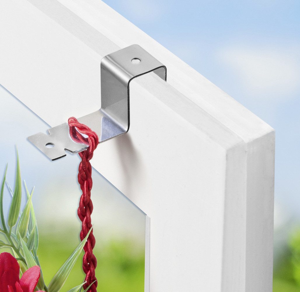 WENKO Garderobenhaken TÜRHAKEN HAKEN FENSTERHAKEN 2 STÜCK WENKO