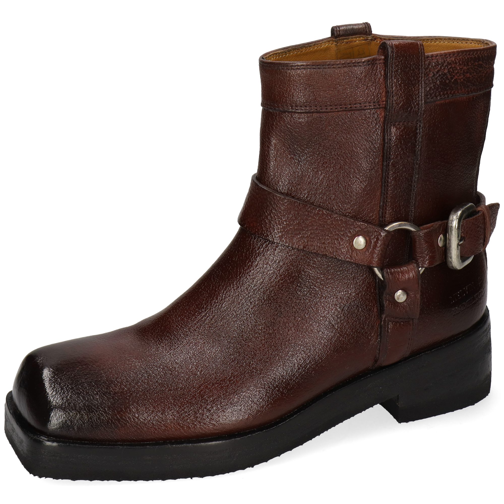 Melvin & Hamilton Sadie 2 Leder-Stiefeletten für Damen Stiefelette Block-Absatz, Echtes Leder, Vegetabile Gerbung