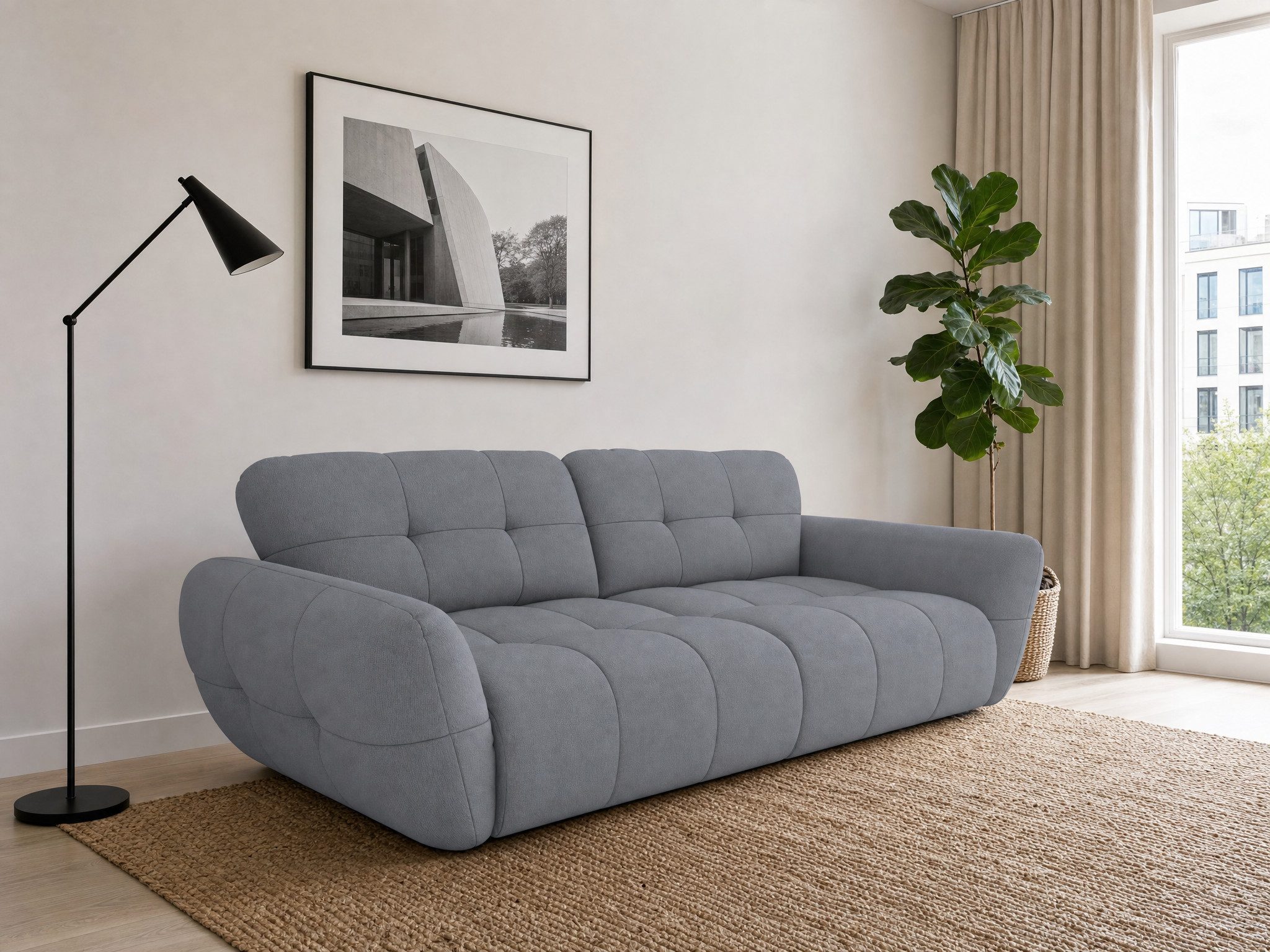 foamnova Big-Sofa Vannes, Lounge-Sofa, B: 272cm, XXL Sofa, auch als Dauerschläfer nutzbar