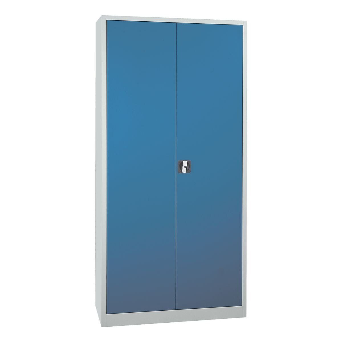 GUERKAN Aktenschrank 4,5 OH, Schrank aus Stahl, verstärkte Türen, 82x180 cm blau