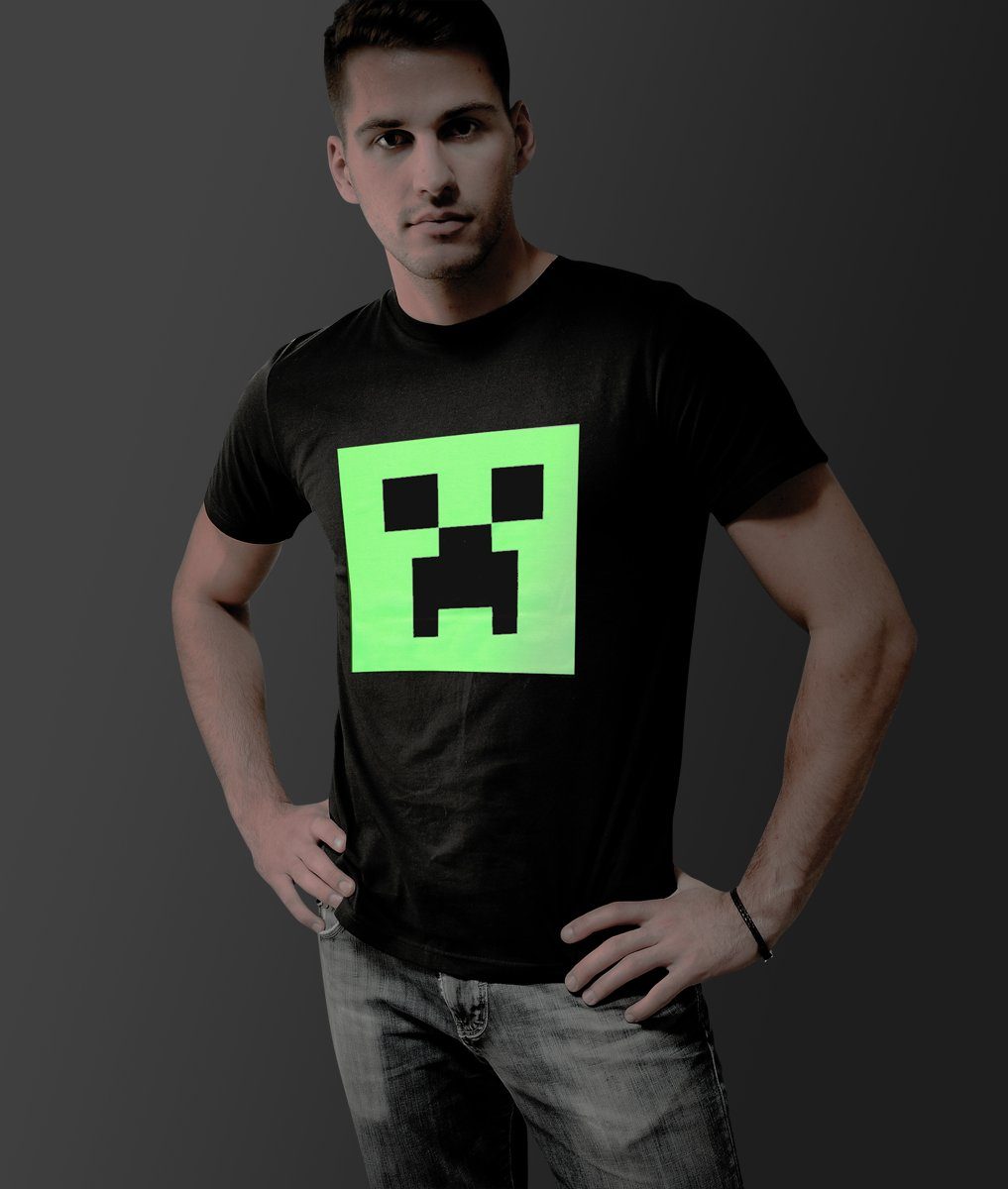 Minecraft T-Shirt Minecraft Glow TShirt Dark The XL In Creeper