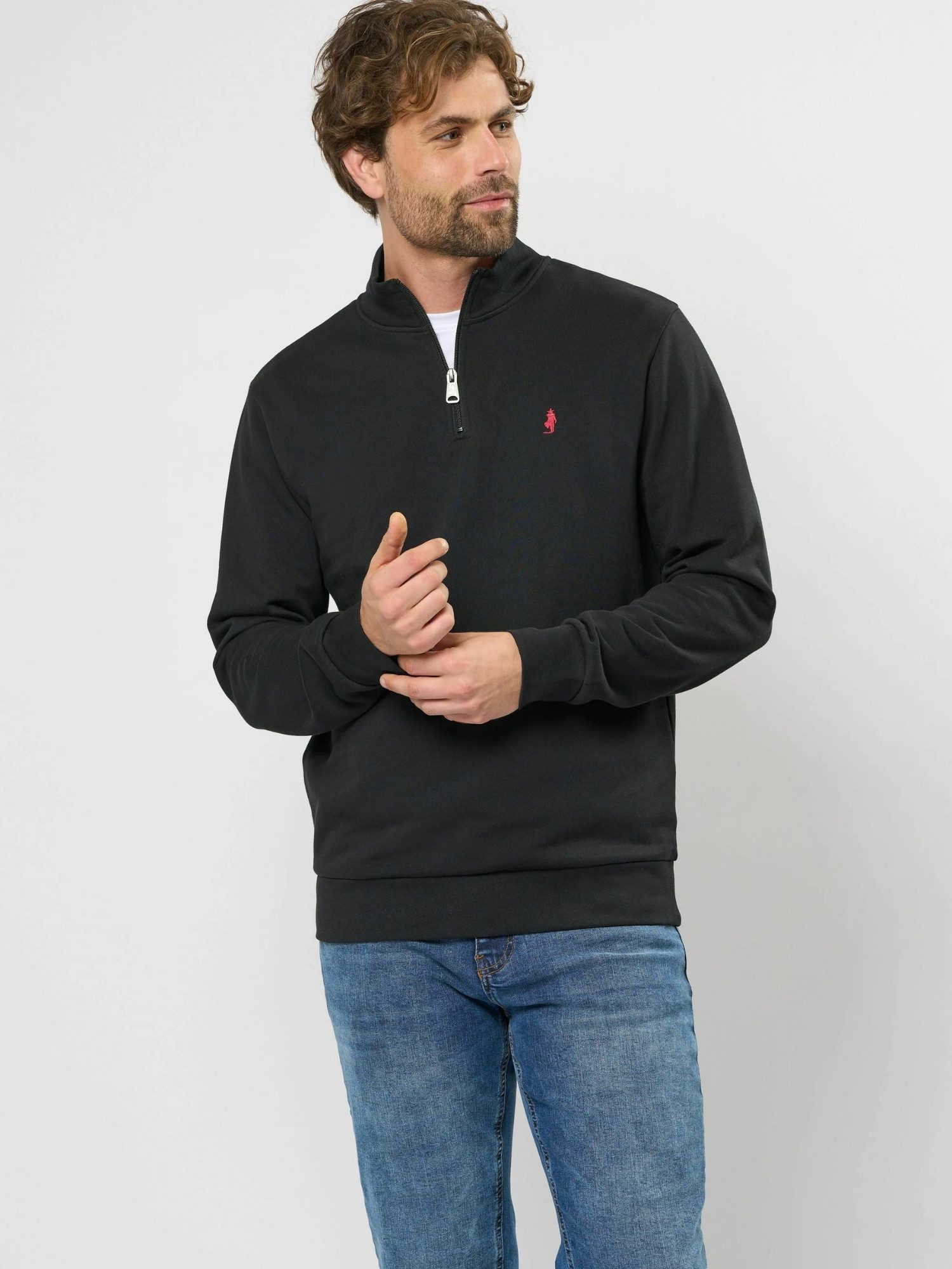 MCS Rundhalspullover MCS sweatshirt with half-zip MCClement