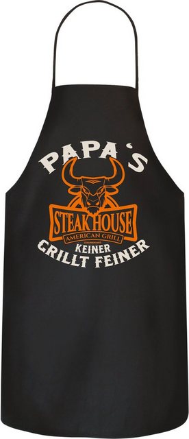 Rahmenlos T-Shirt »Grillschürze Papa's Steakhouse«