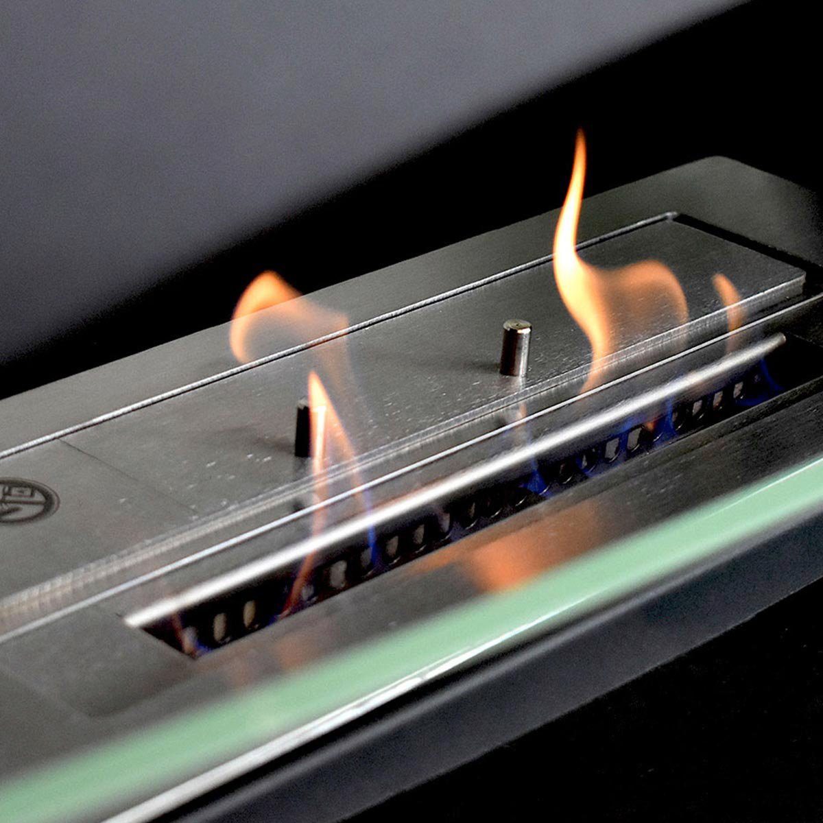 GLOW FIRE 80, mit Zertifizierte Burner BIO TÜV Sicherheit Ethanolbrenner Echtfeuer-Dekokamin Heizleistung
