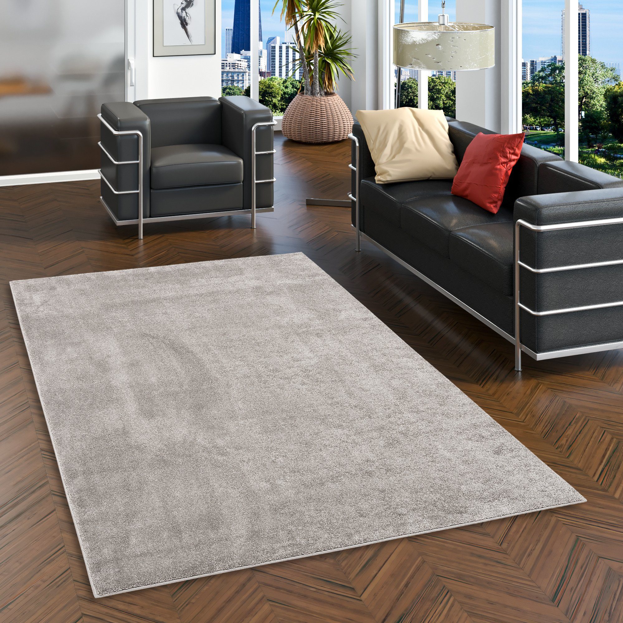 Pergamon Veloursteppich Luxus Soft-Velours Teppich Verona, günstig online kaufen