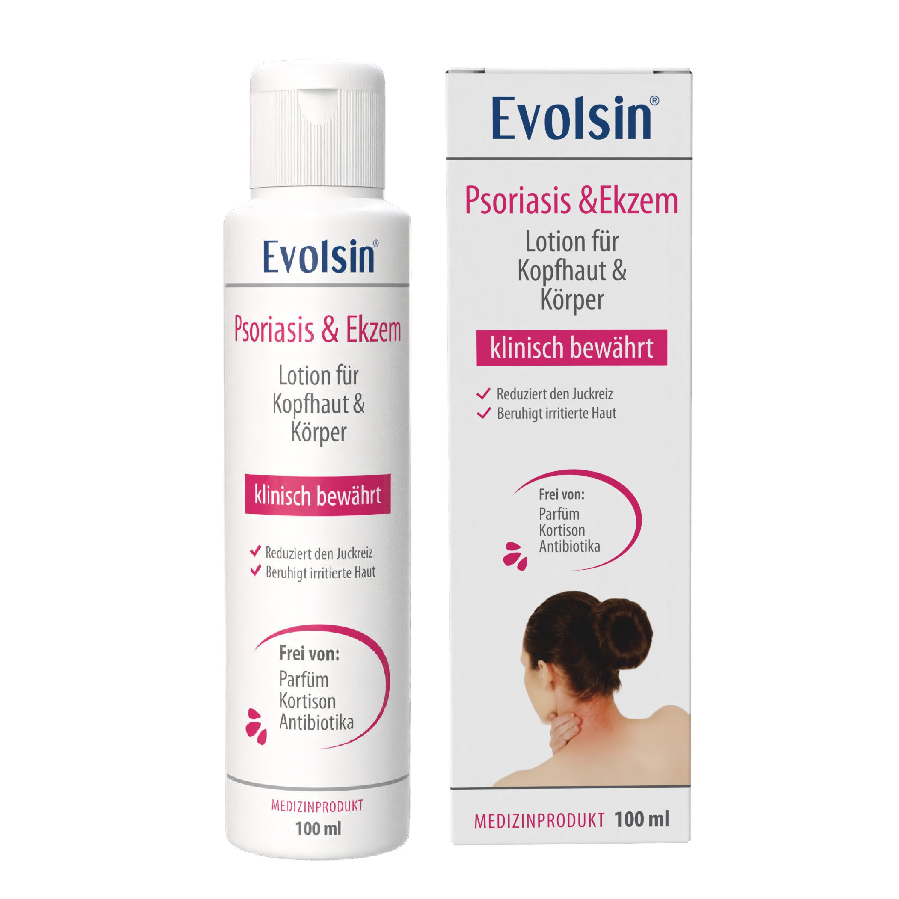 Evolsin Körperlotion Evolsin® Psoriasis & Ekzem Lotion für Kopfhaut und Körper