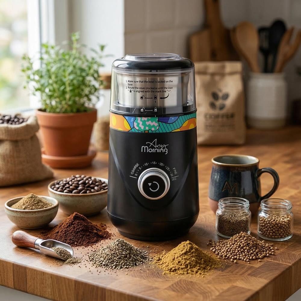 ANY MORNING Kaffeemühle Any Morning Kaffeemühle – Verstellbarer Mahlgrad & abnehmbarer Behälte