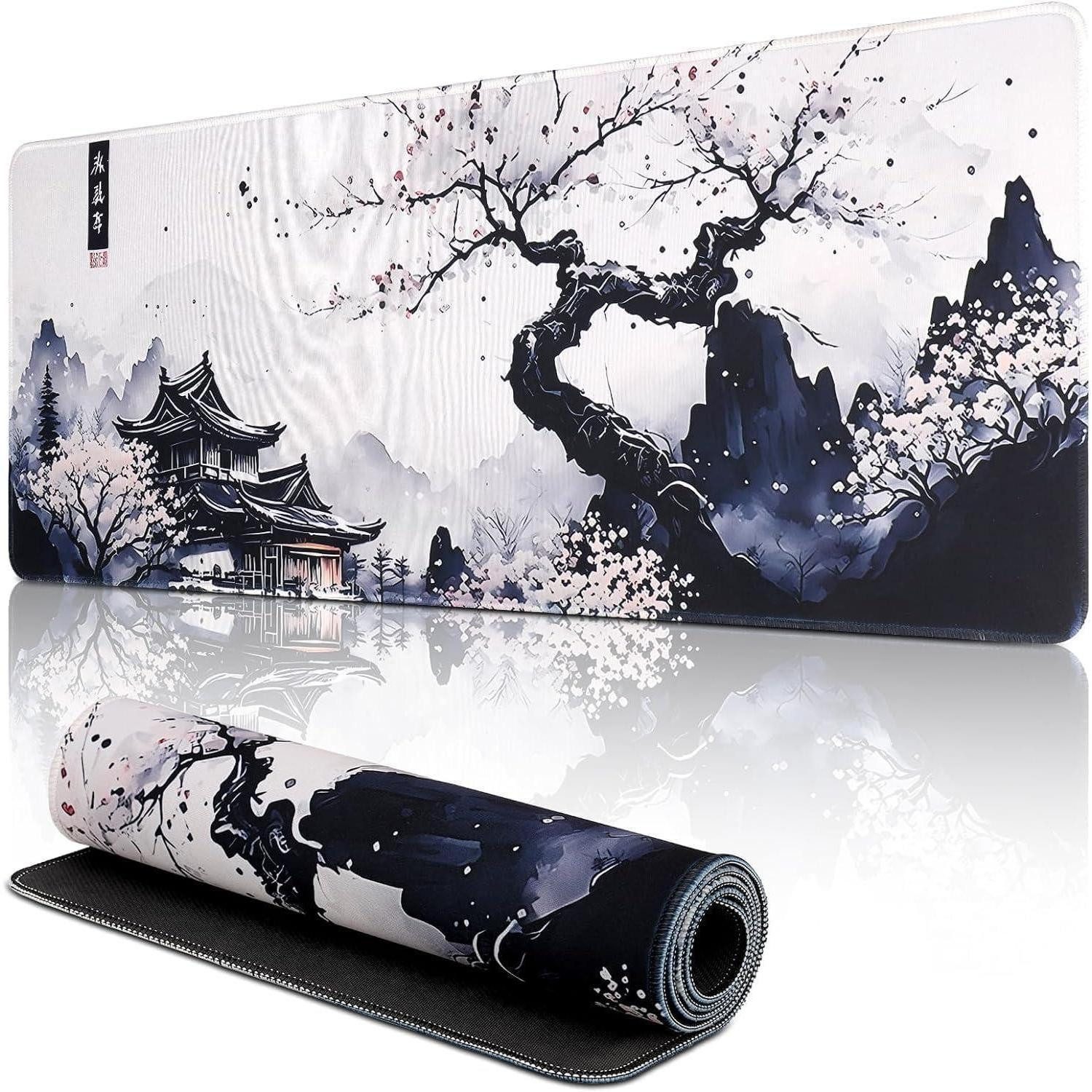 LuxusKollektion Gaming Mauspad Japanisches Mauspad Kirschblüte Anime Gaming Tastatur Matte