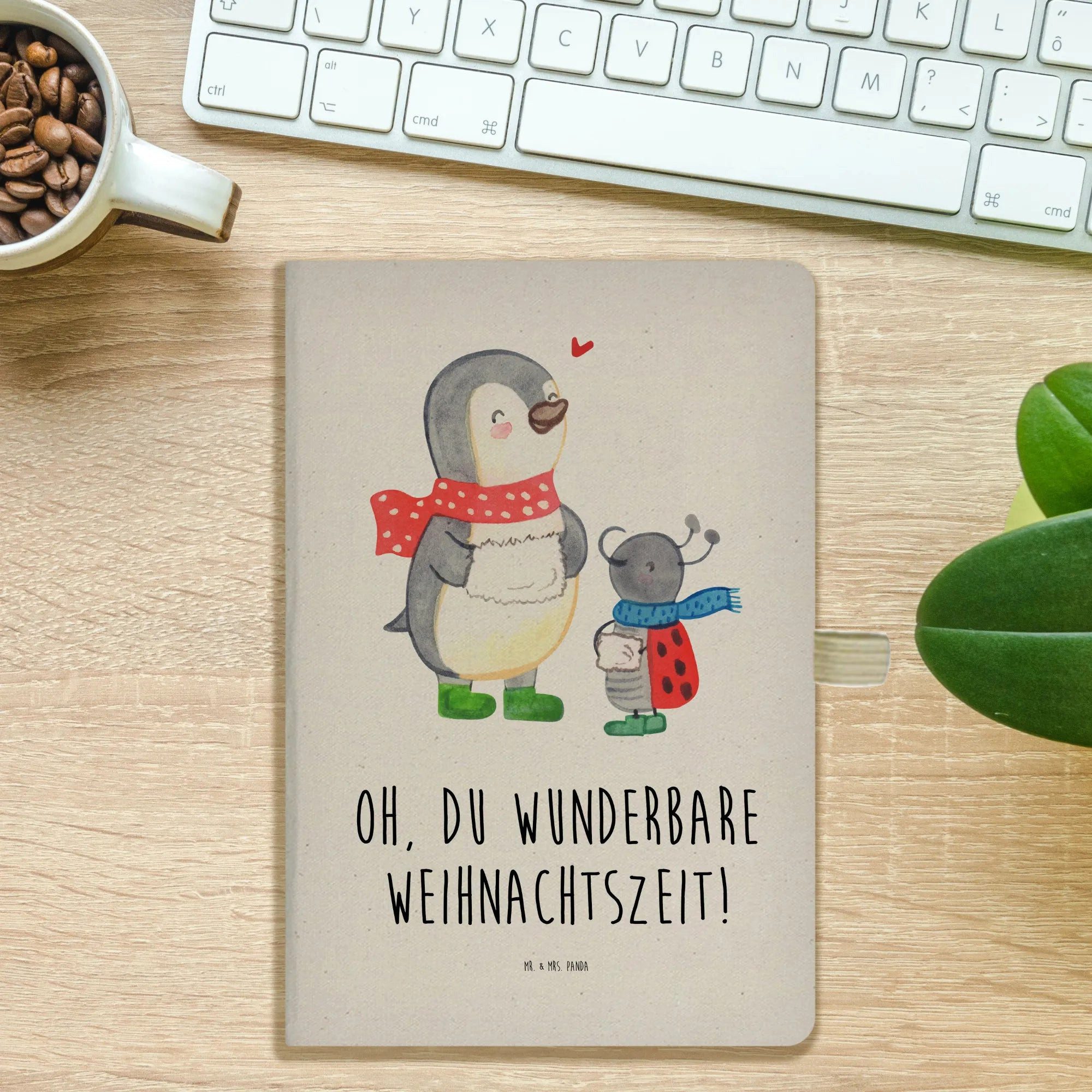 Thumbnail - Mr. & Mrs. Panda Notizbuch Smörle Winterzeit - Transparent - Geschenk, A5 Skizzenbuch, Weihnacht Mr. & Mrs. Panda, Kreat...