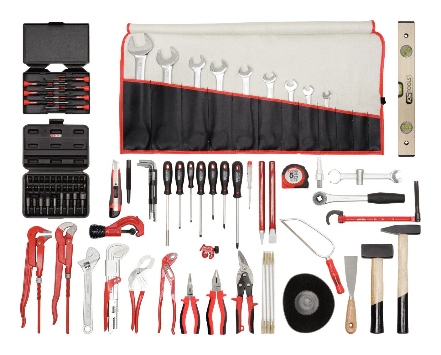 KS Tools Инструментset, (126-tlg), Sanitär-Premium-Werkzeug-Satz, 120-teilig
