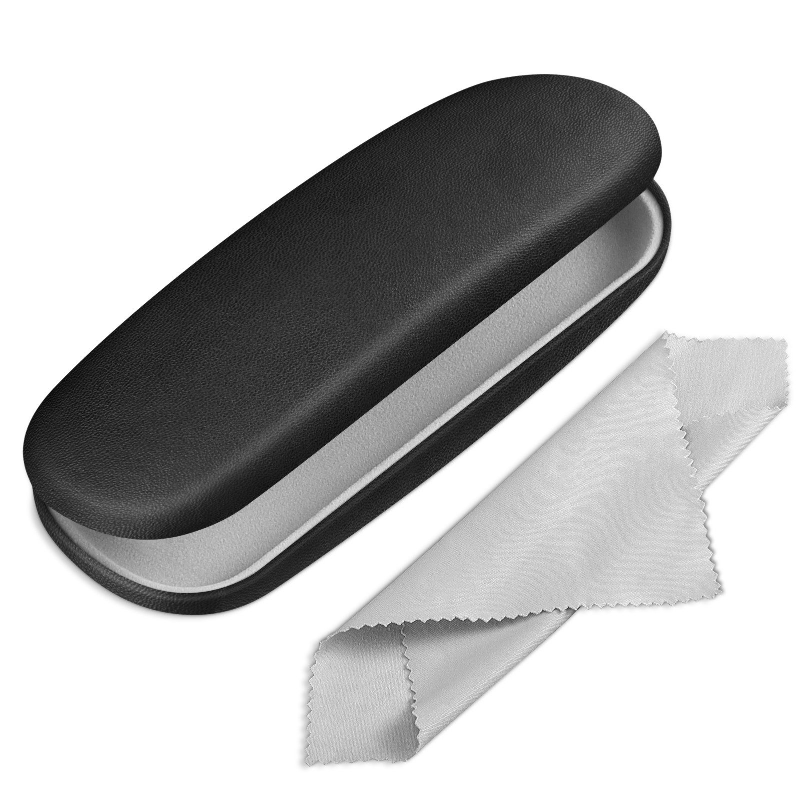 Fintie Brillenetui Hardcase - Tragbare Hartschale Brillenetui mit Brillenputztuch, Etui für Brillen und Sonnenbrille