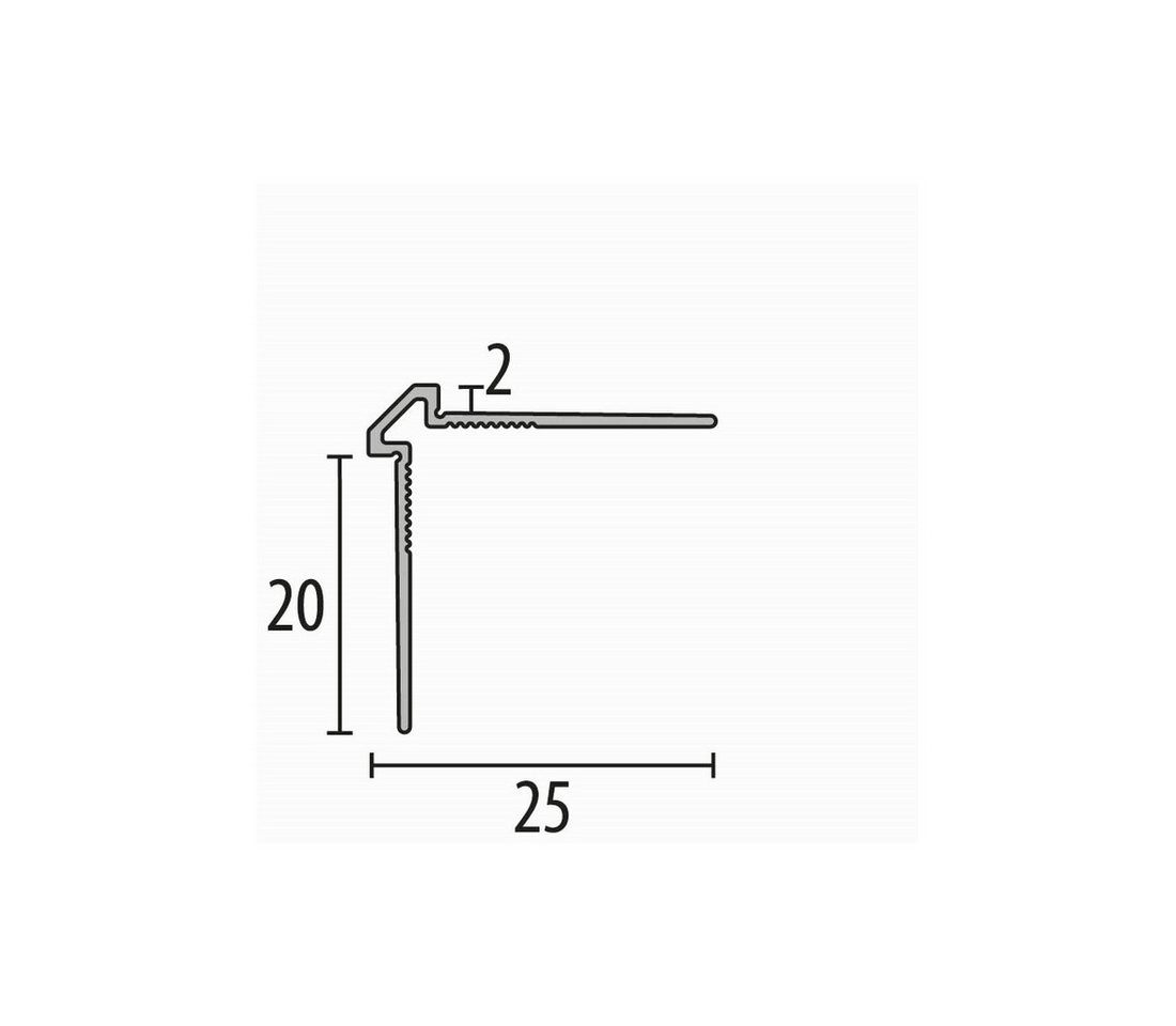 Thumbnail - Küberit Verbindungsprofil 25 x 25 x 2700 mm Wandprofil Tapetenprofil Gold Gestanzt Aluminium